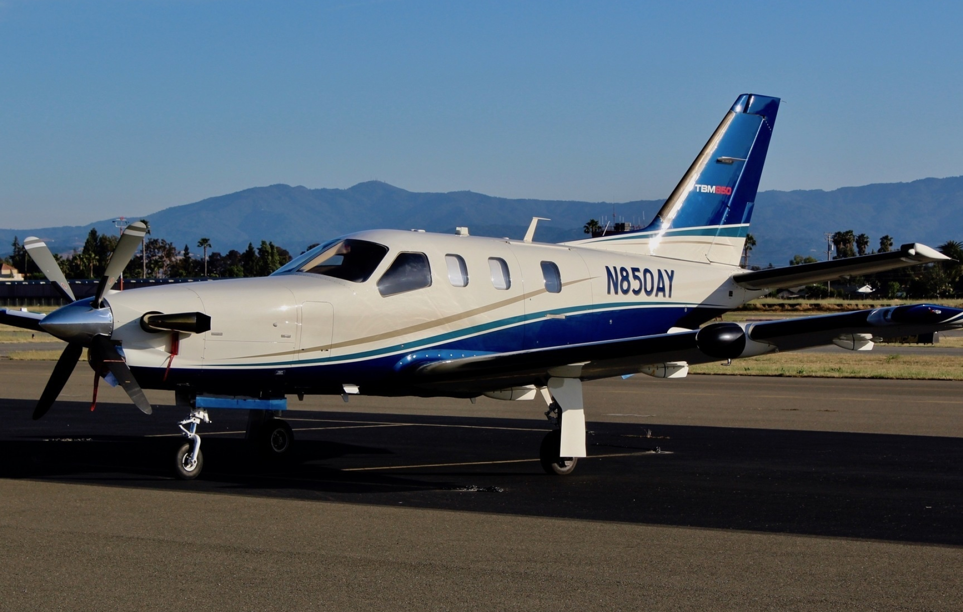 Socata TBM 850, Travels, Aircraft n850ay, Stunning view, 1920x1230 HD Desktop