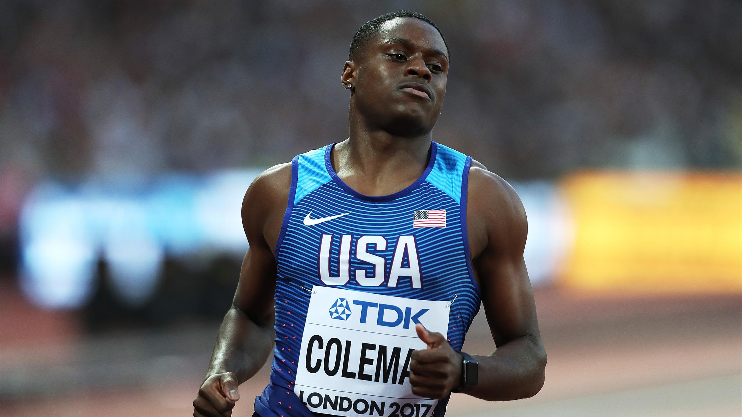 London 2017, Christian Coleman Wallpaper, 2560x1440 HD Desktop