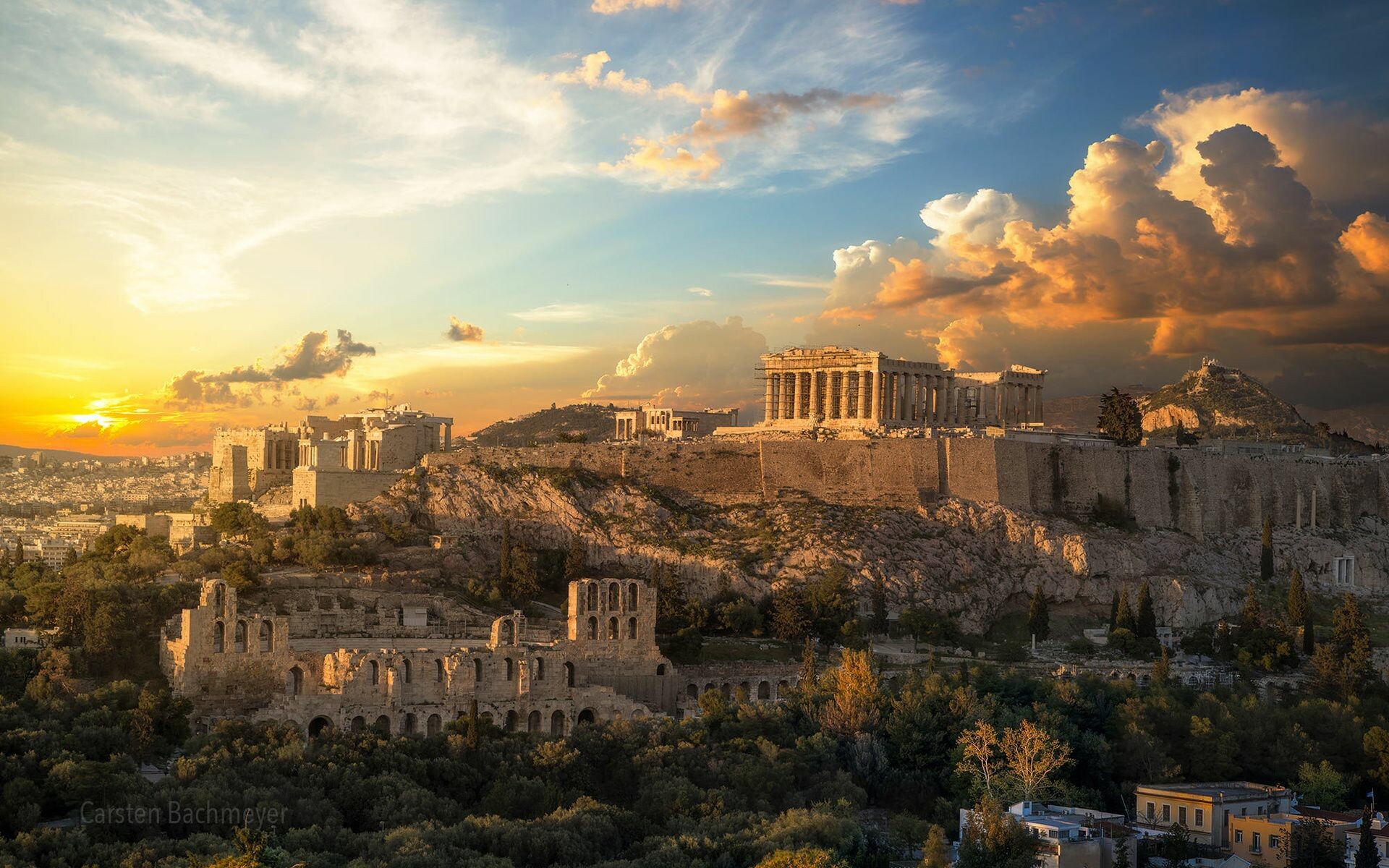 Athens city wallpapers, 4K backgrounds, 1920x1200 HD Desktop