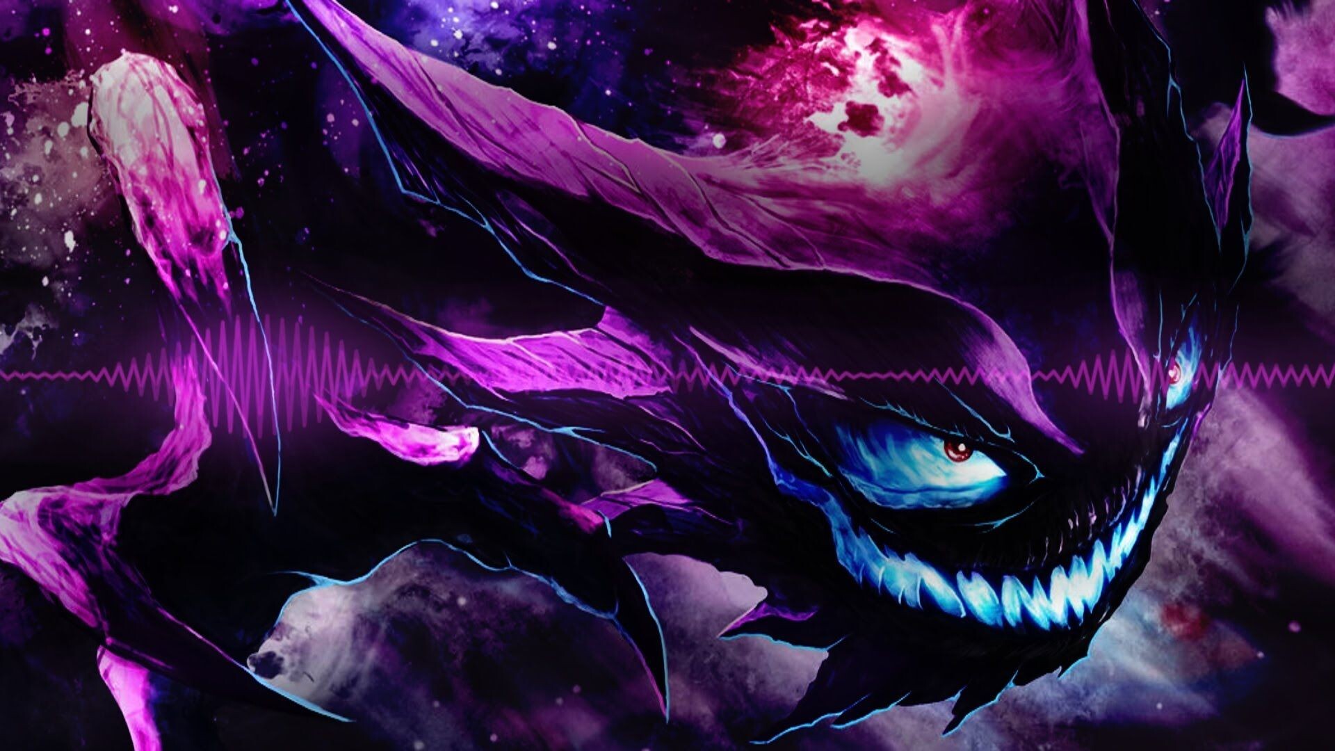 Pokemon Haunter, Shadowy figure, Free wallpaper, Creepy, 1920x1080 Full HD Desktop