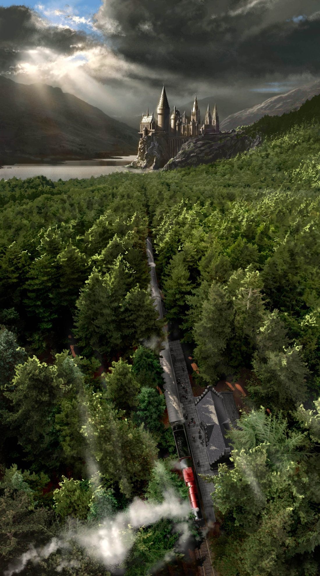 Hogwarts Express, Hogwarts Wallpaper, 1100x1990 HD Phone