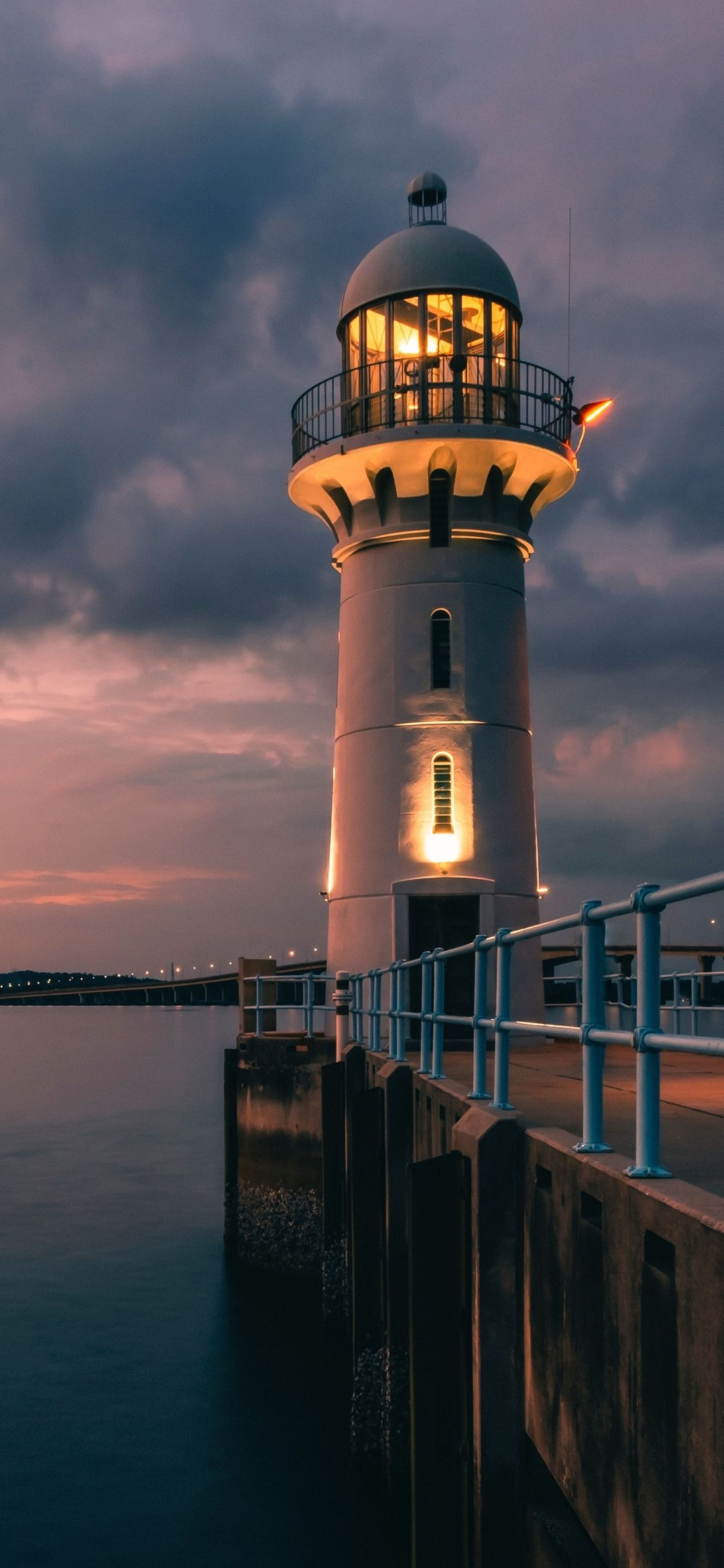 Raffles Marina, Lighthouses Wallpaper, 1080x2340 HD Phone