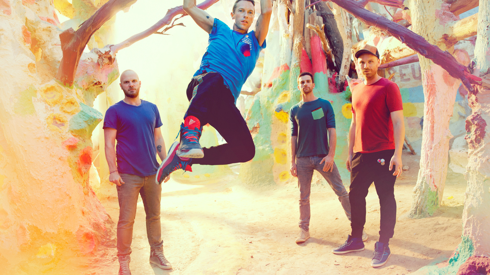 Coldplay, Rock band, Laptop, Full HD, 1920x1080 Full HD Desktop