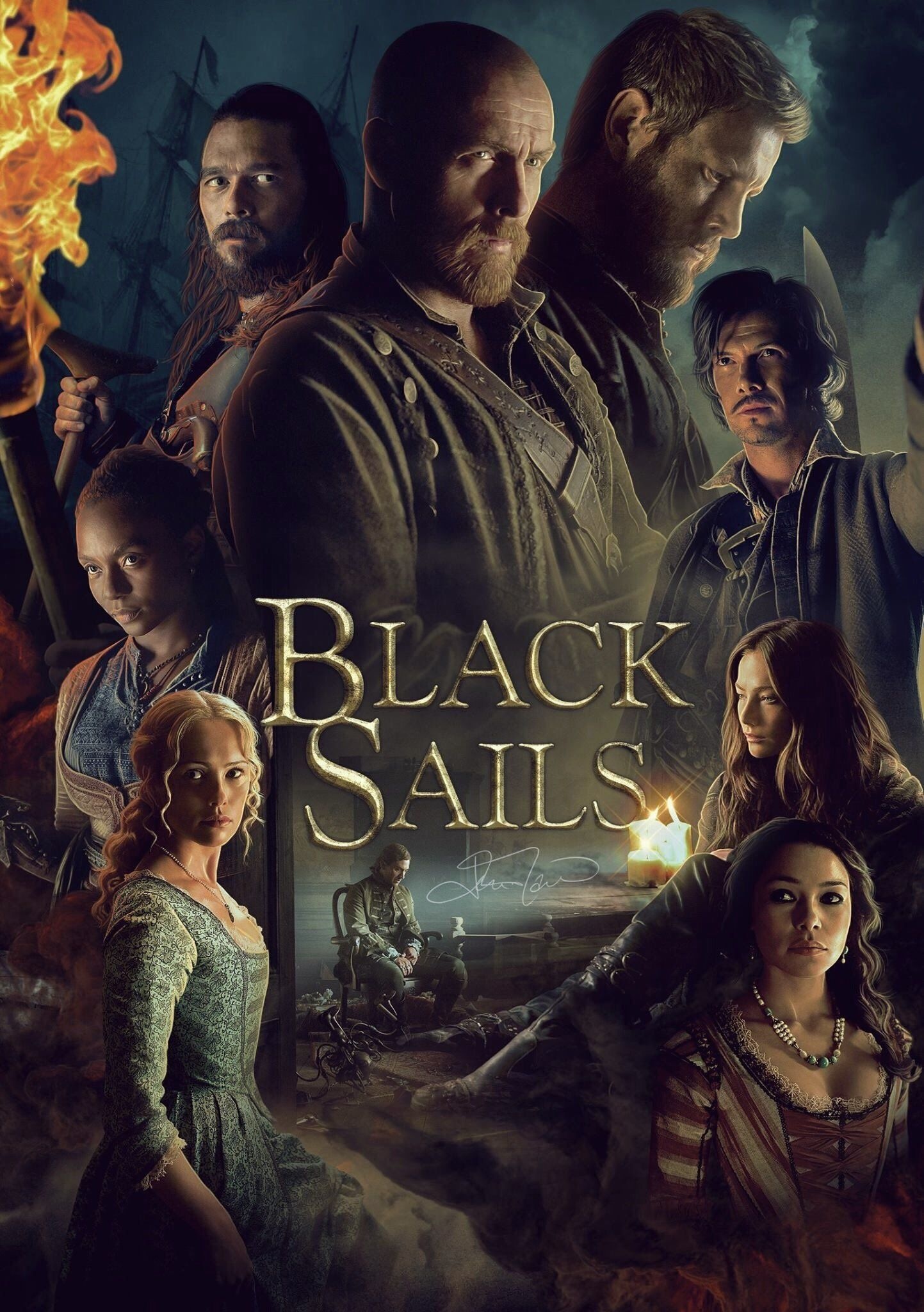 Black Sails TV Series, Poster, Jonathan McFerran, 1450x2050 HD Phone