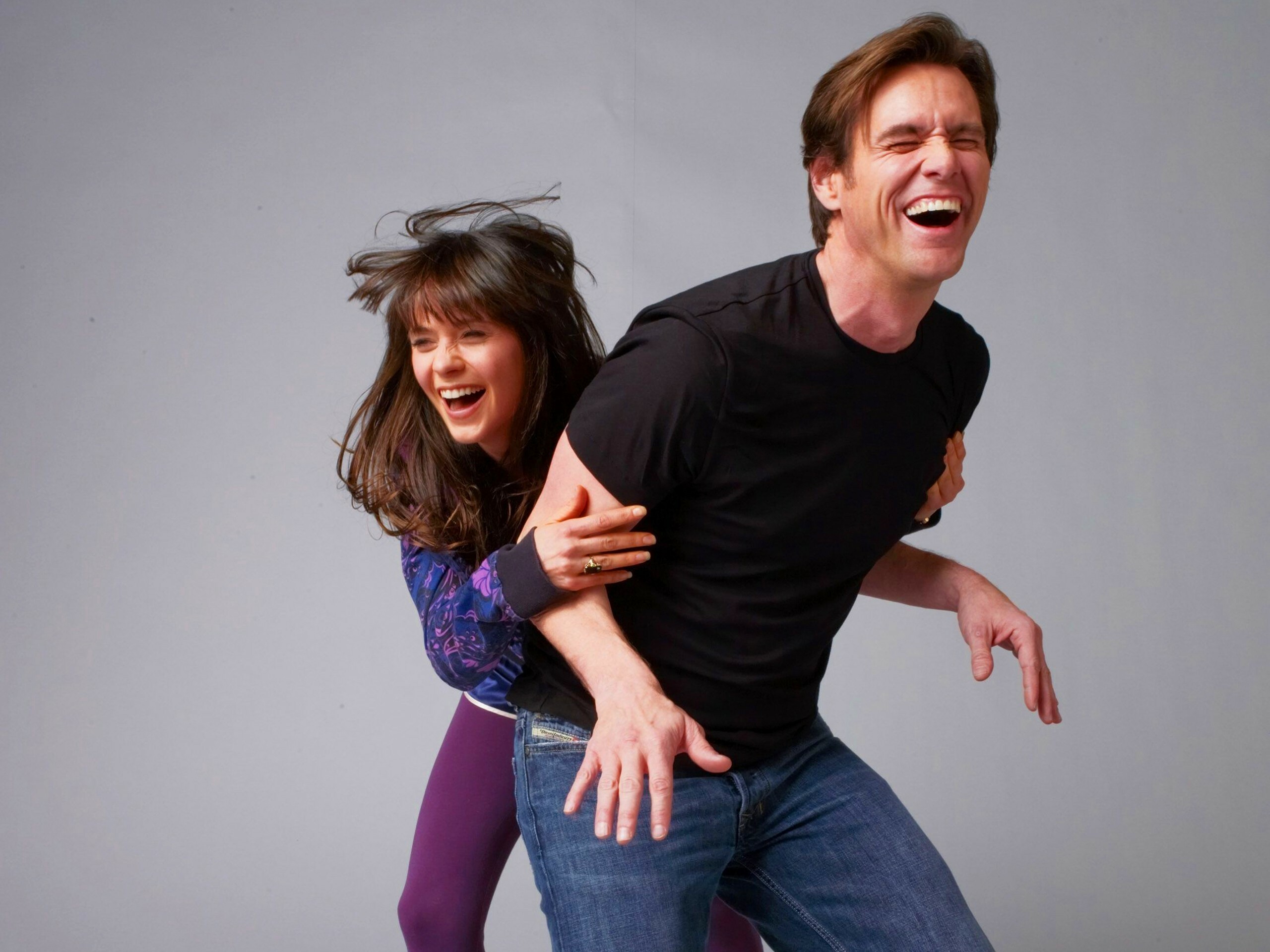 Jim Carrey, Zooey Deschanel, Wallpaper resolution, 2560x1920 HD Desktop