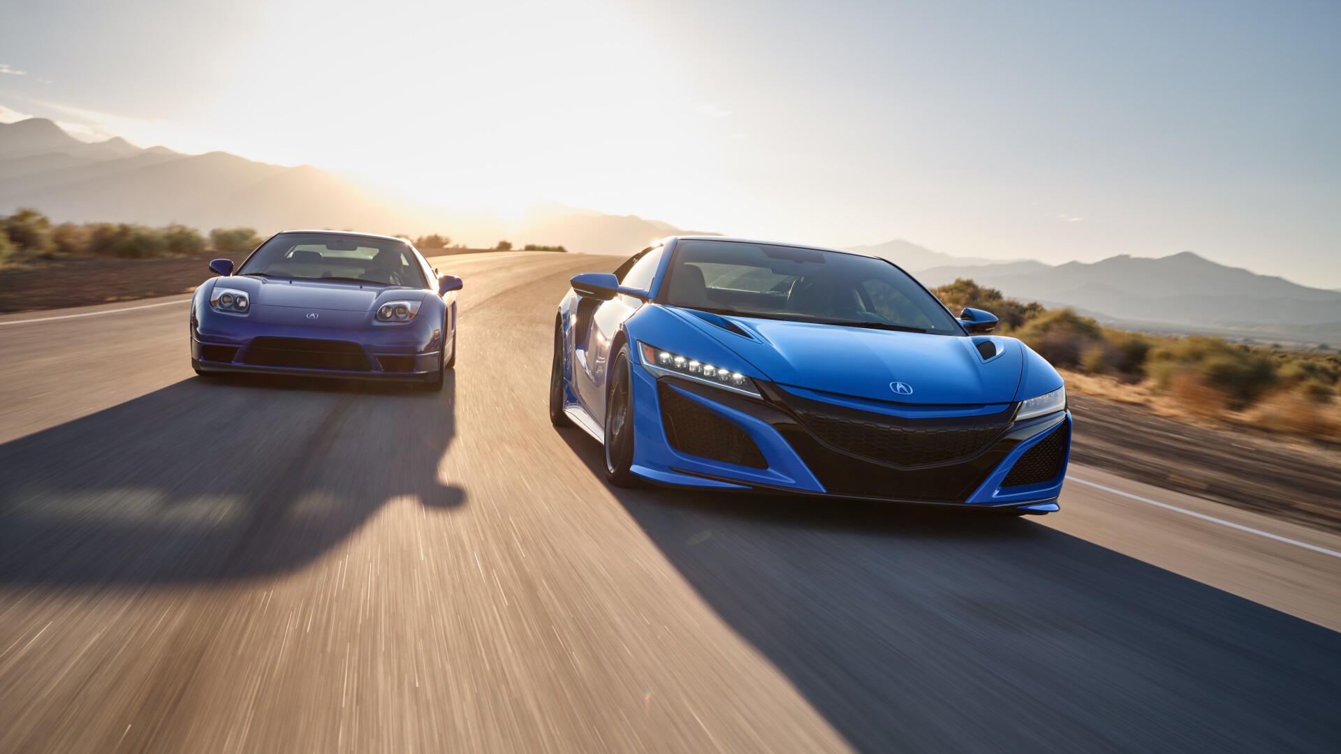 Acura NSX, Long Beach Blue Pearl, Desktop wallpaper, 1920x1080 Full HD Desktop