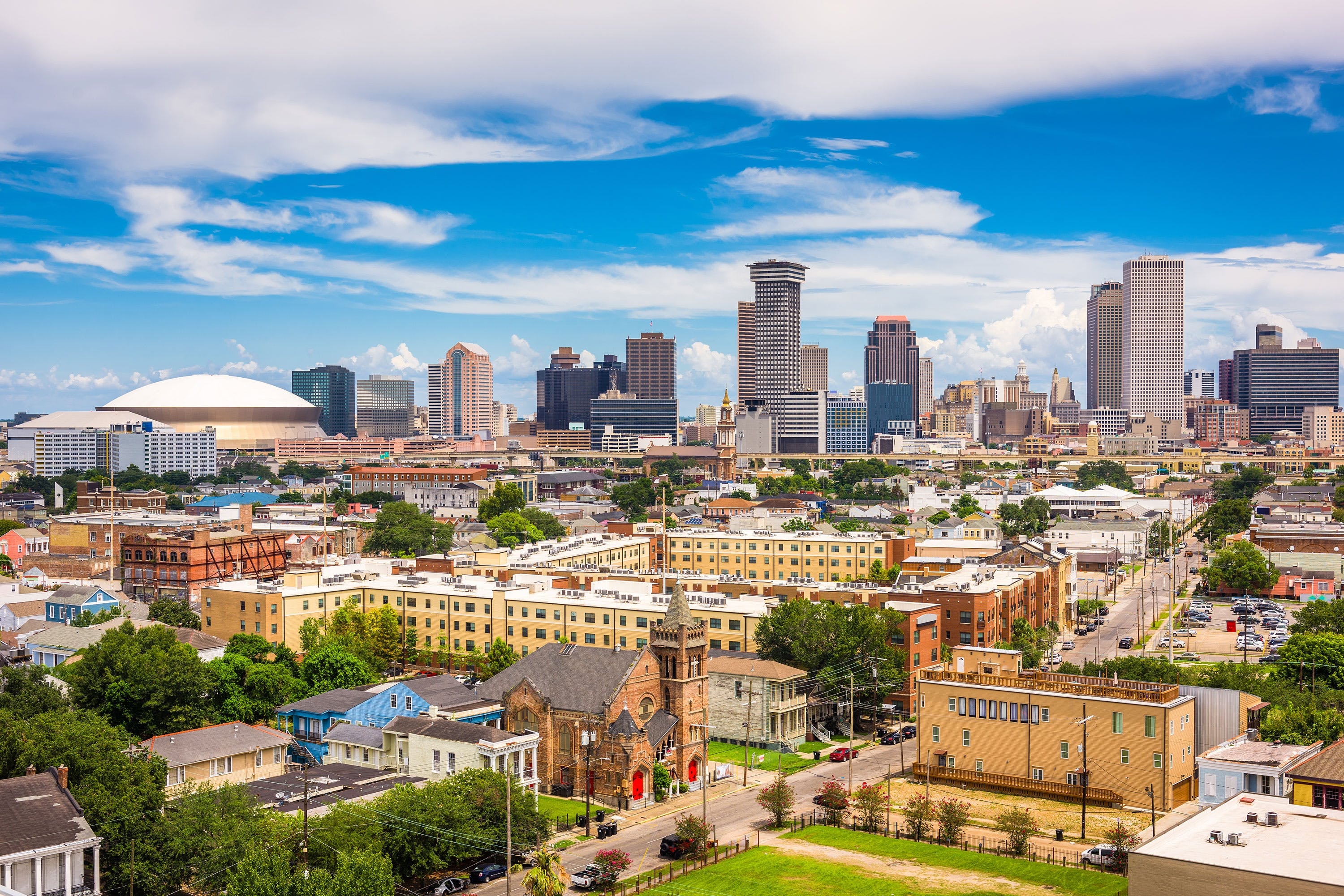 New Orleans Skyline, Vibrant city, Louisiana charm, Cultural heritage, 3000x2010 HD Desktop