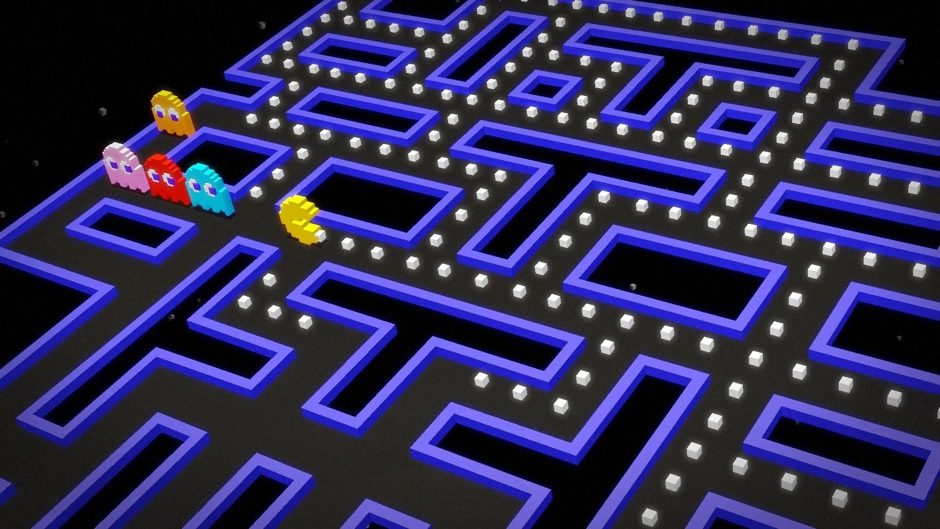 Classic arcade game, Pac-Man 256, Endless runner, High score challenges, 1920x1080 Full HD Desktop