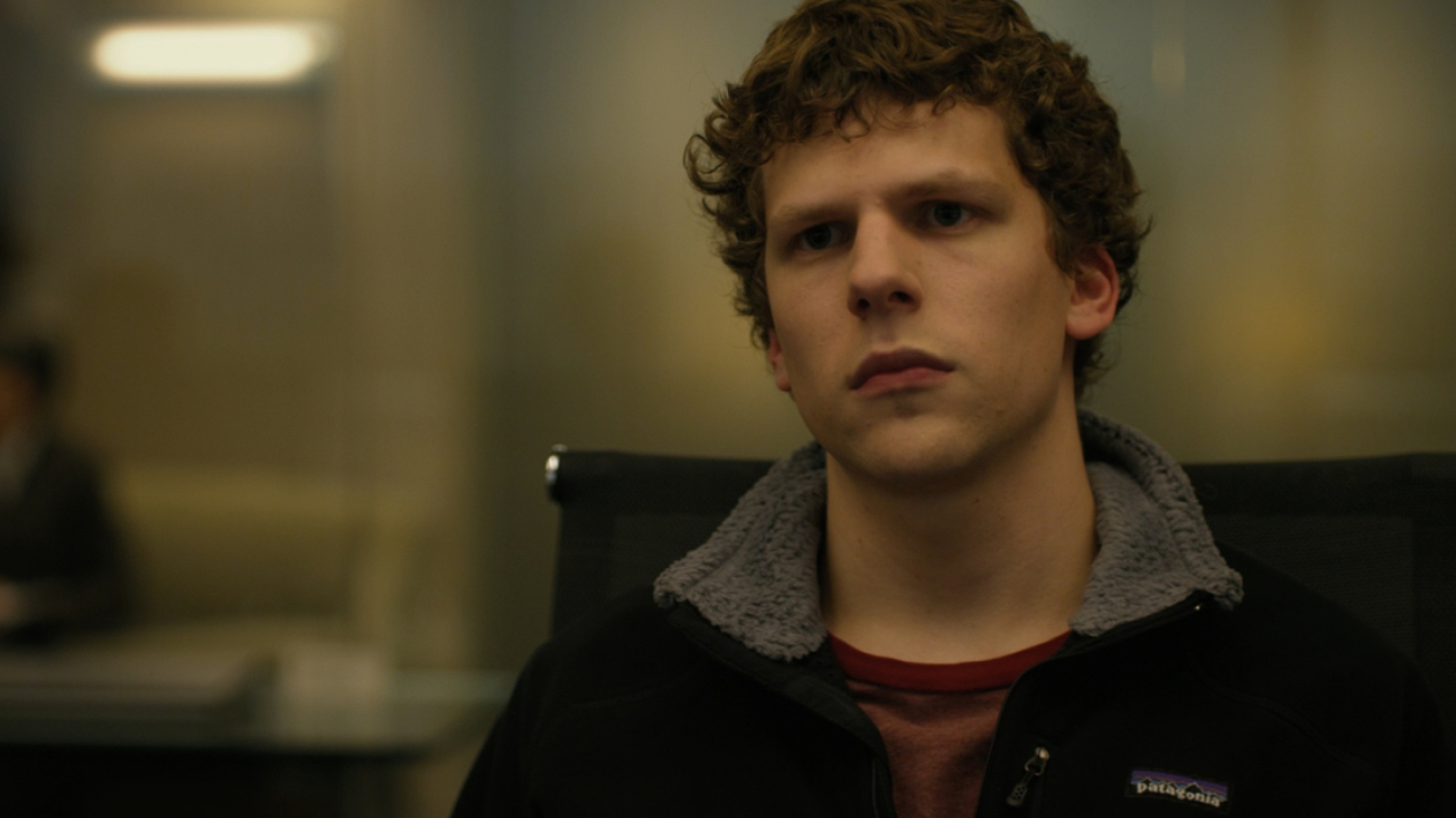 Jesse Eisenberg, Social Network film, Intense drama, Iconic performance, 1920x1080 Full HD Desktop