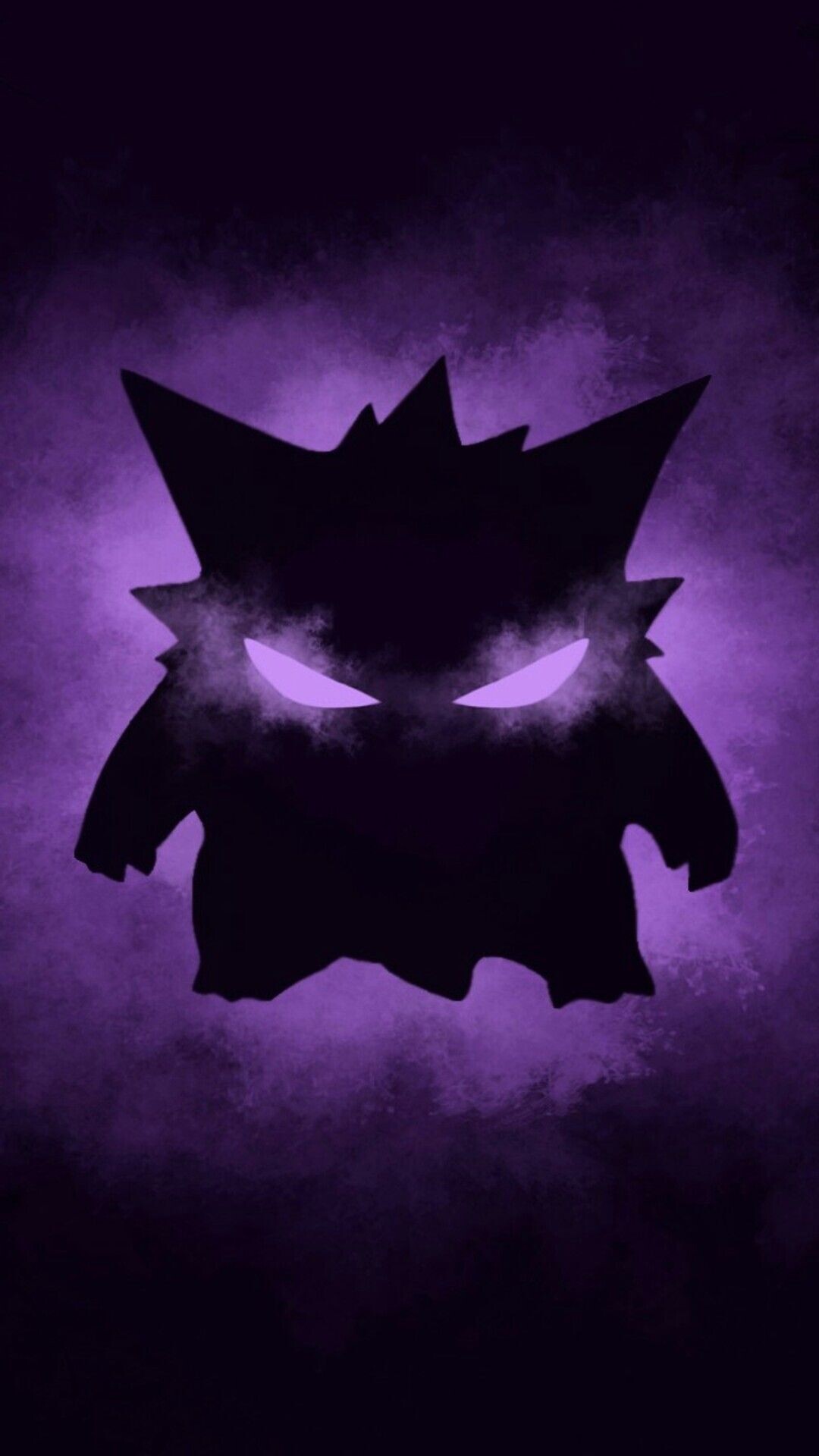 Pokmon-themed art, Gengar featured, Ghostly atmosphere, Dark and haunting, 1080x1920 Full HD Phone