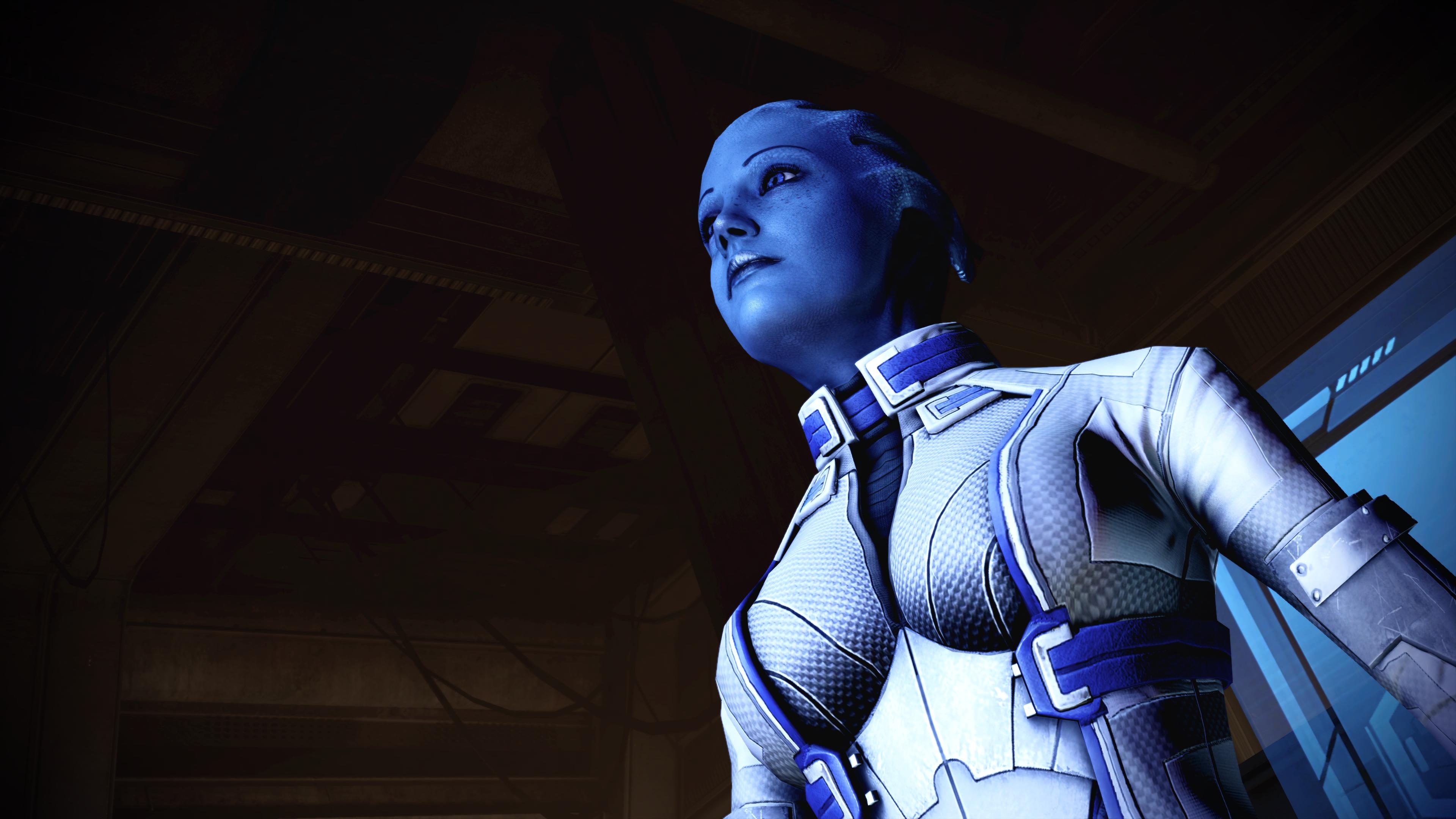 Liara T'Soni, Blind Justice artwork, Heartbreaking scene, Emotional connection, 3840x2160 4K Desktop