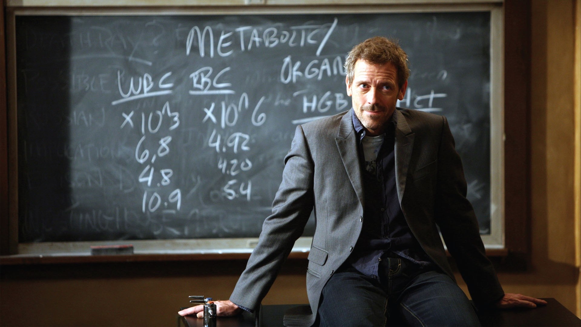 Dr. House wallpaper, Blackboards, Hugh Laurie, Desktop mobile tablet, 1920x1080 Full HD Desktop