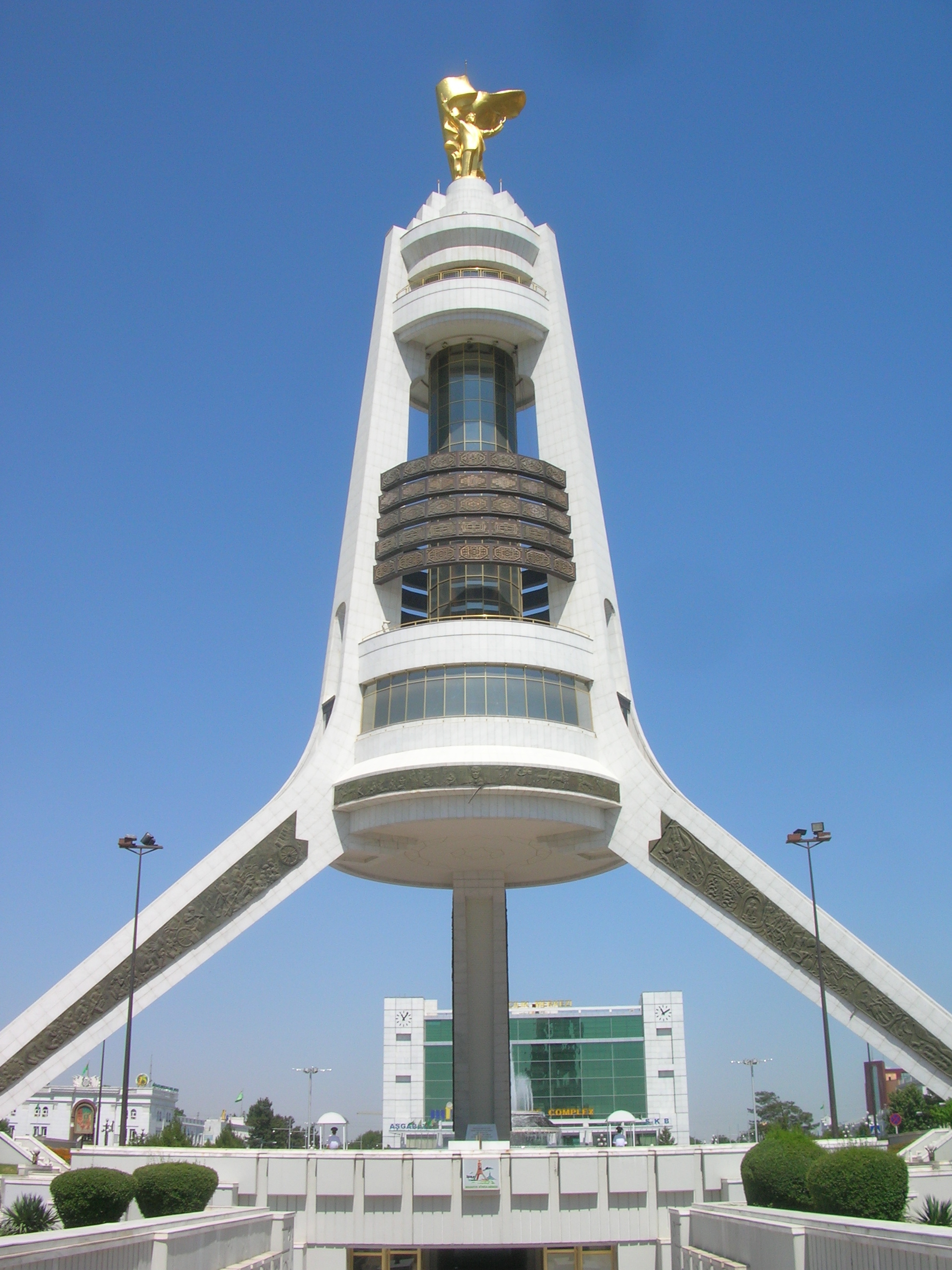 Neutrality Monument, Ashgabat Wallpaper, 1950x2600 HD Phone