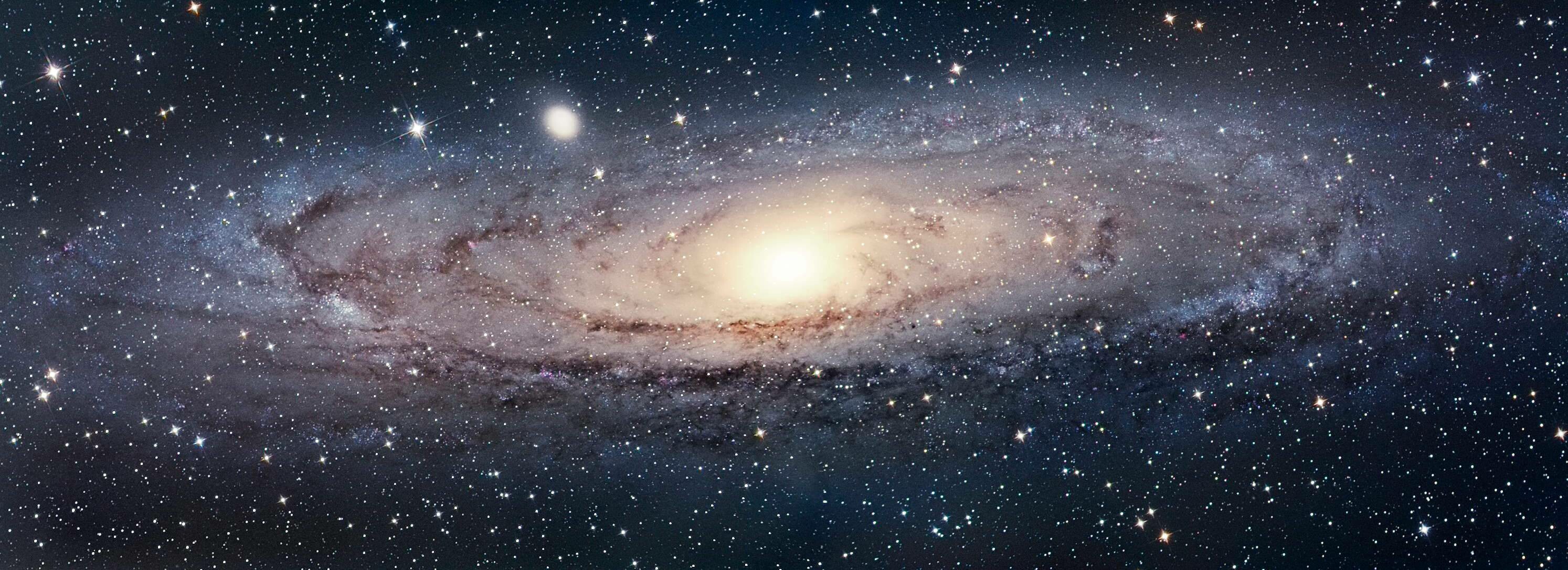 Andromeda, Milky Way Wallpaper, 2990x1090 Dual Screen Desktop