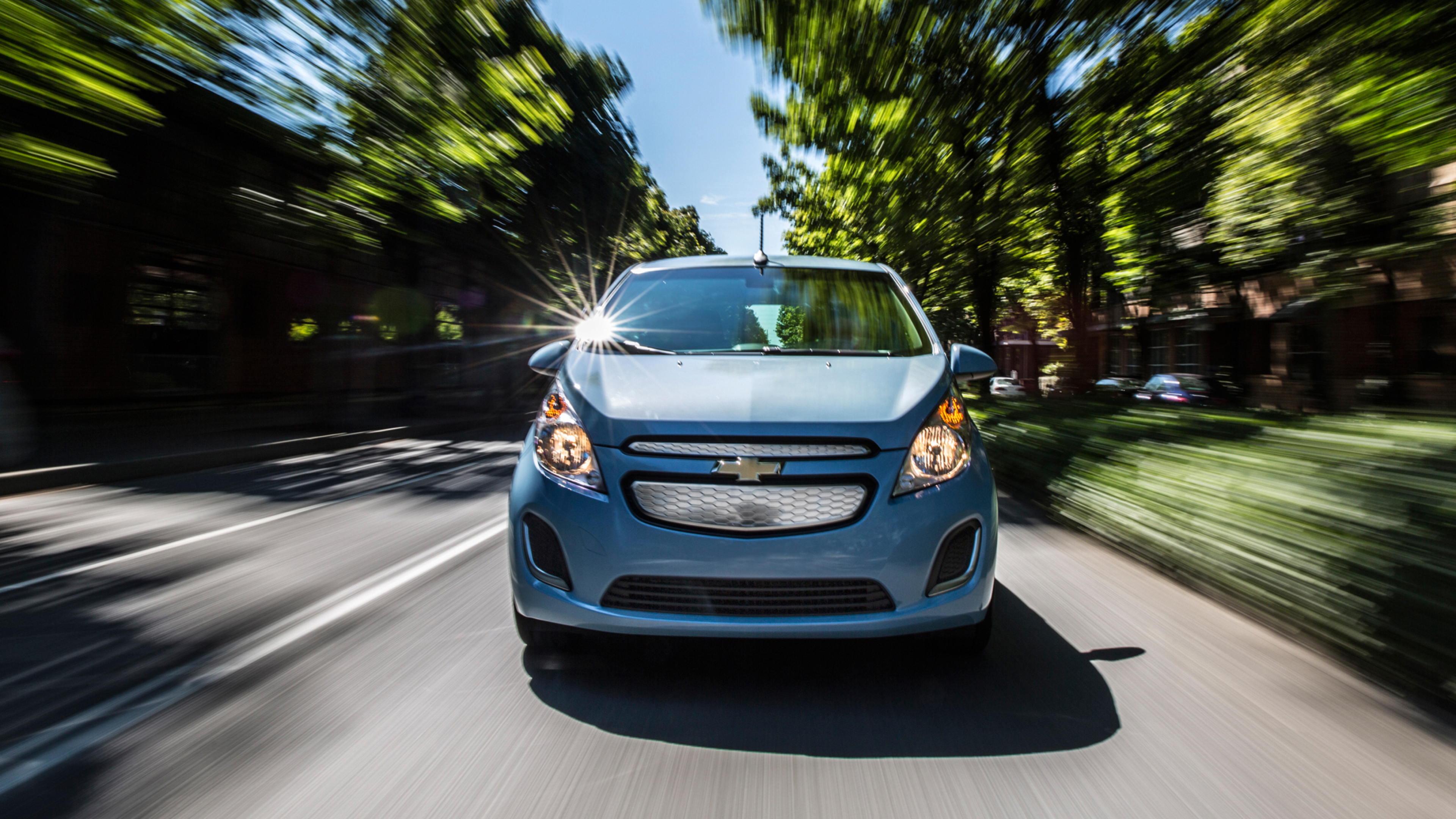 Chevrolet Spark, Compact car, Electric vehicle, 2014 model, 3840x2160 4K Desktop