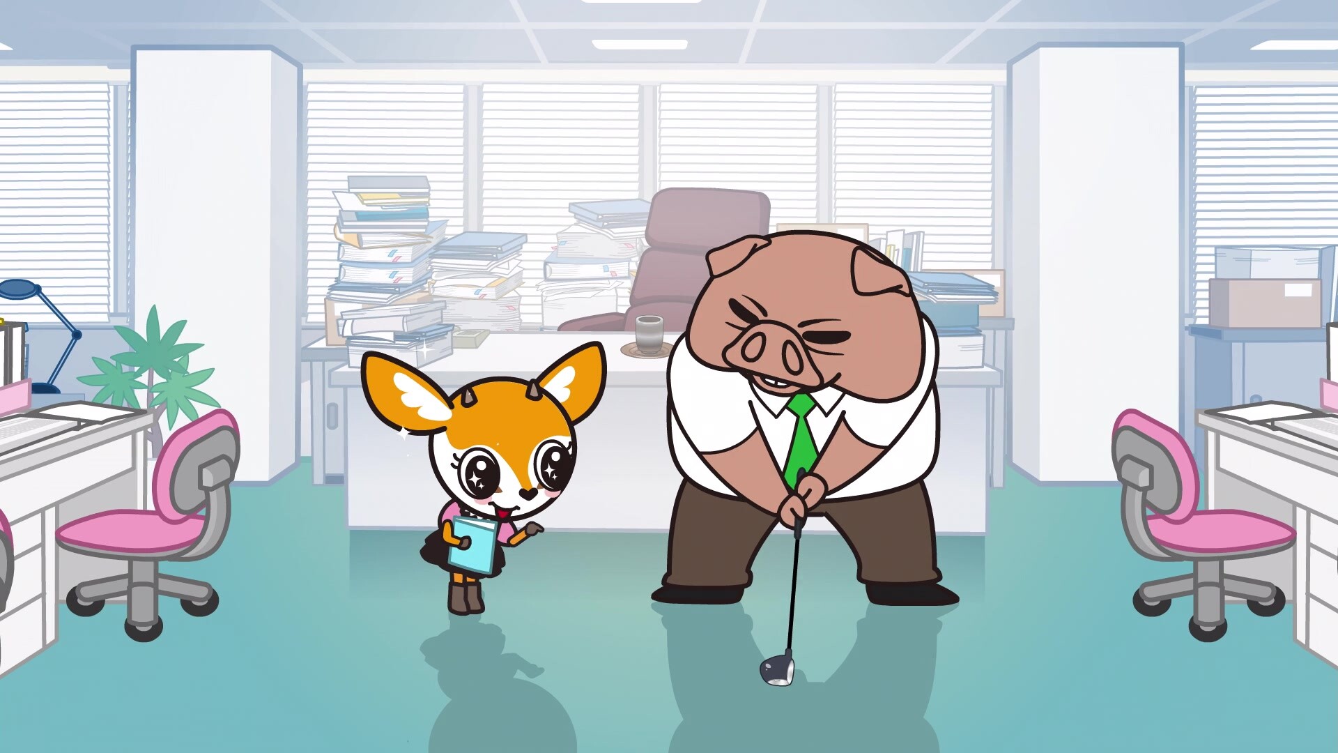 Aggretsuko, Fancaps album, Memorable stills, Iconic moments, 1920x1080 Full HD Desktop