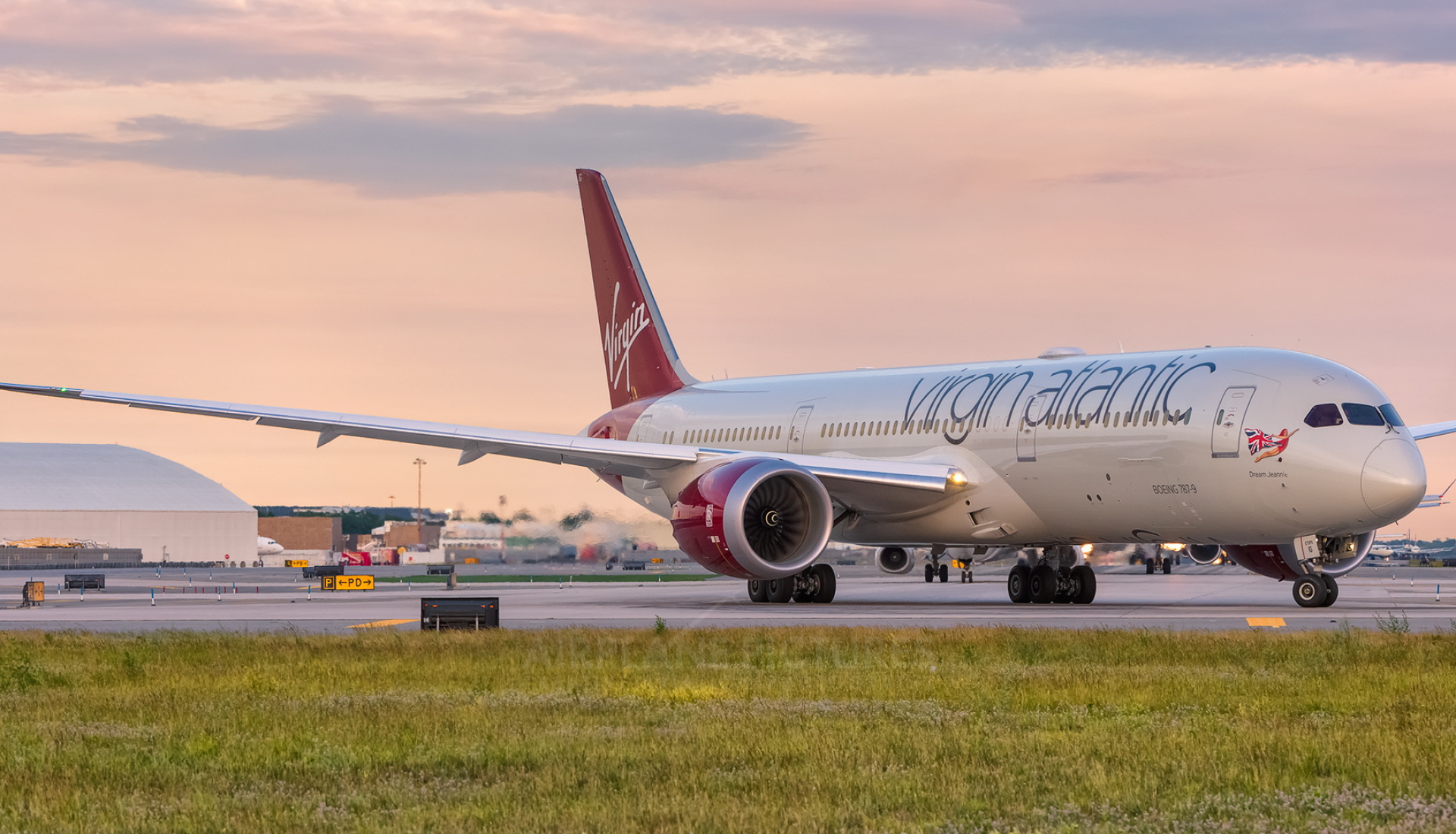 Boeing 787, G-VZIG, New York JFK, Airplane picturesnet, 1920x1100 HD Desktop