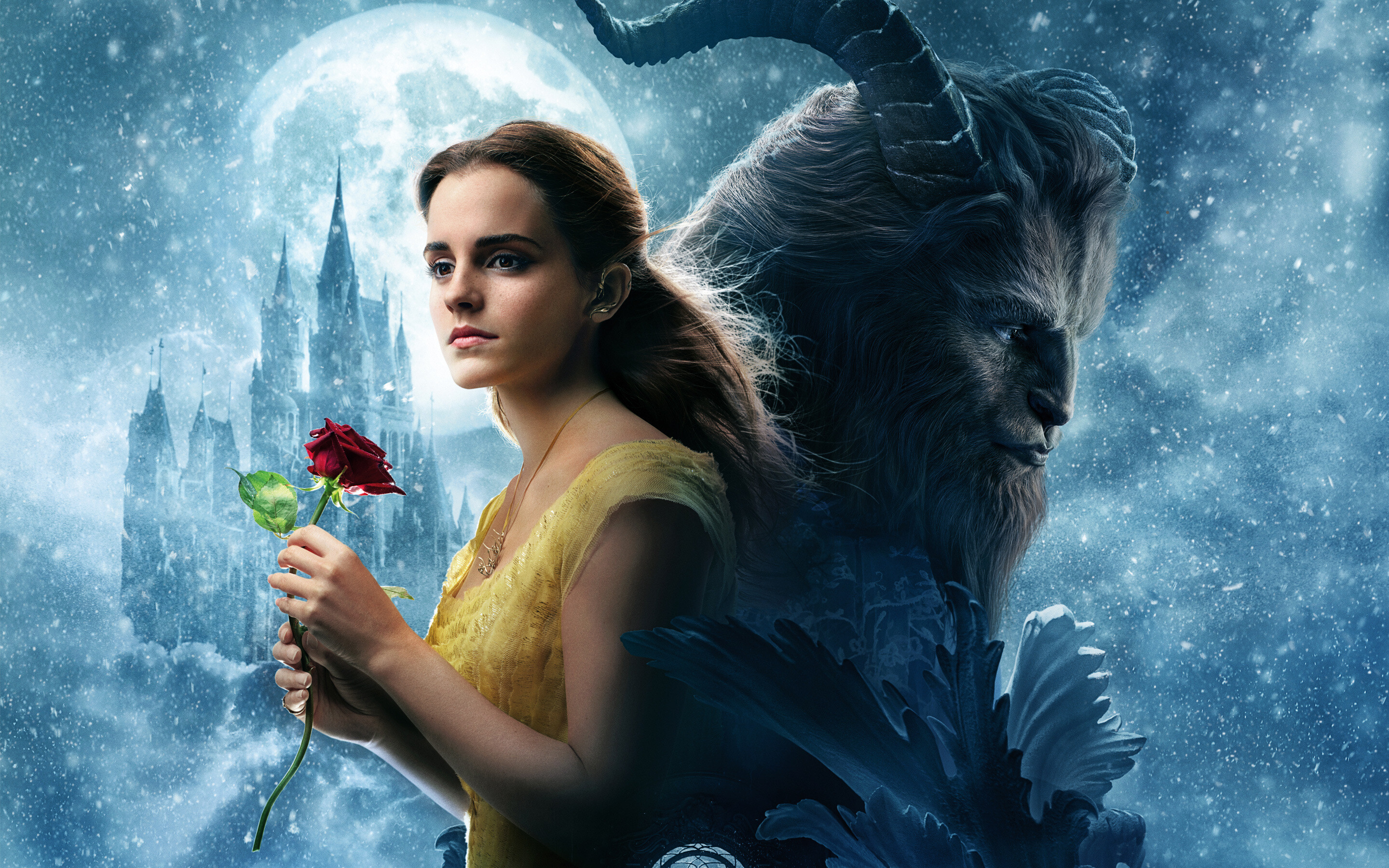 Beauty and the Beast, Emma Watson, Movie wallpaper, High resolution beauty, 2880x1800 HD Desktop