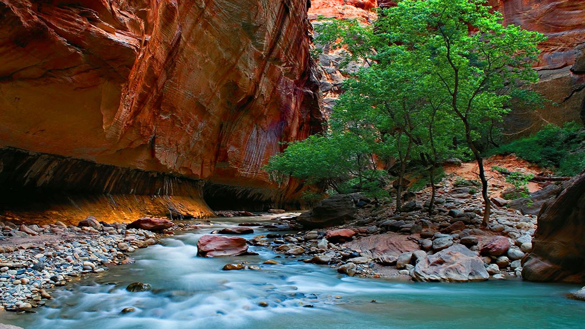 Zion National Park, The Narrows, KDE store, Utah, 1920x1080 Full HD Desktop