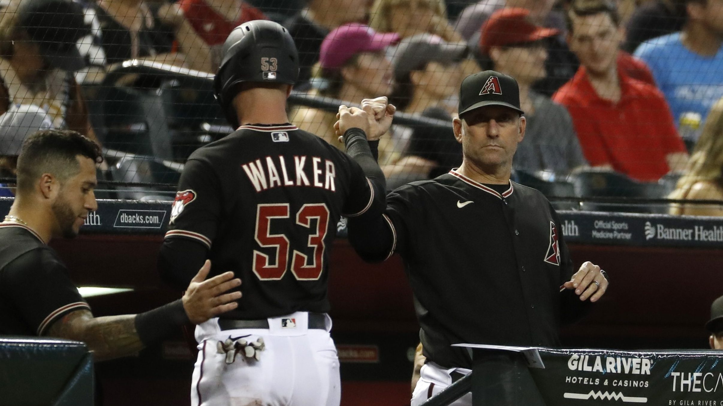 Torey Lovullo and Christian Walker, Arizona Diamondbacks Wallpaper, 2420x1360 HD Desktop