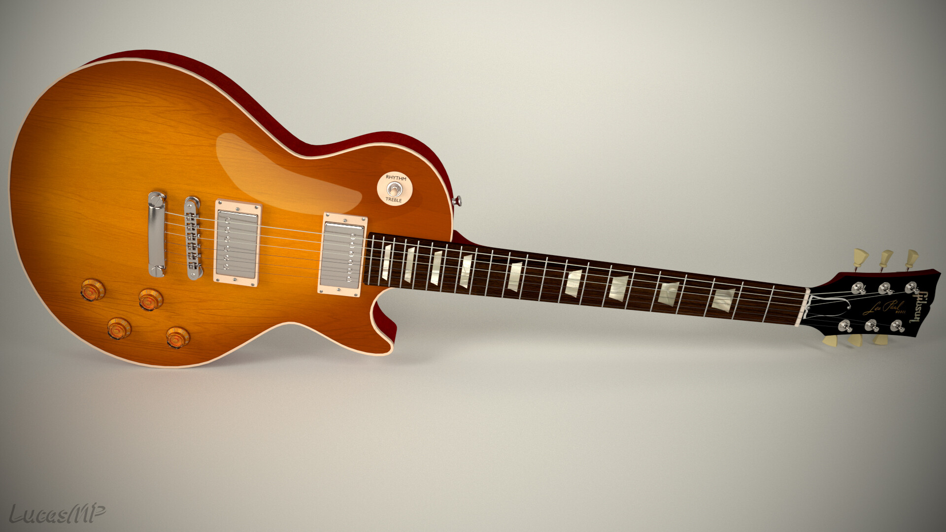 Vintage Reissued V100IT Flamed Iced Tea, Gibson Guitars Wallpaper, 1920x1080 Full HD Desktop