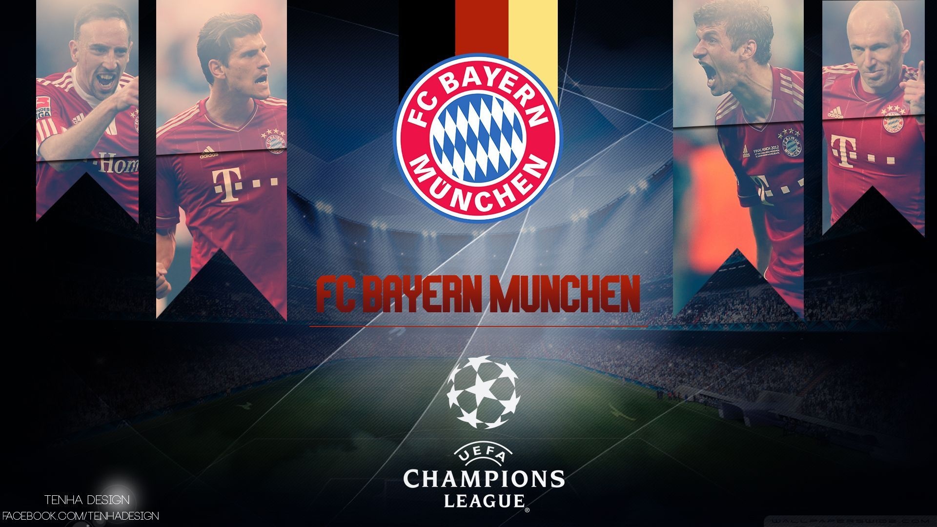 Champions League, Bayern Munchen FC Wallpaper, 1920x1080 Full HD Desktop