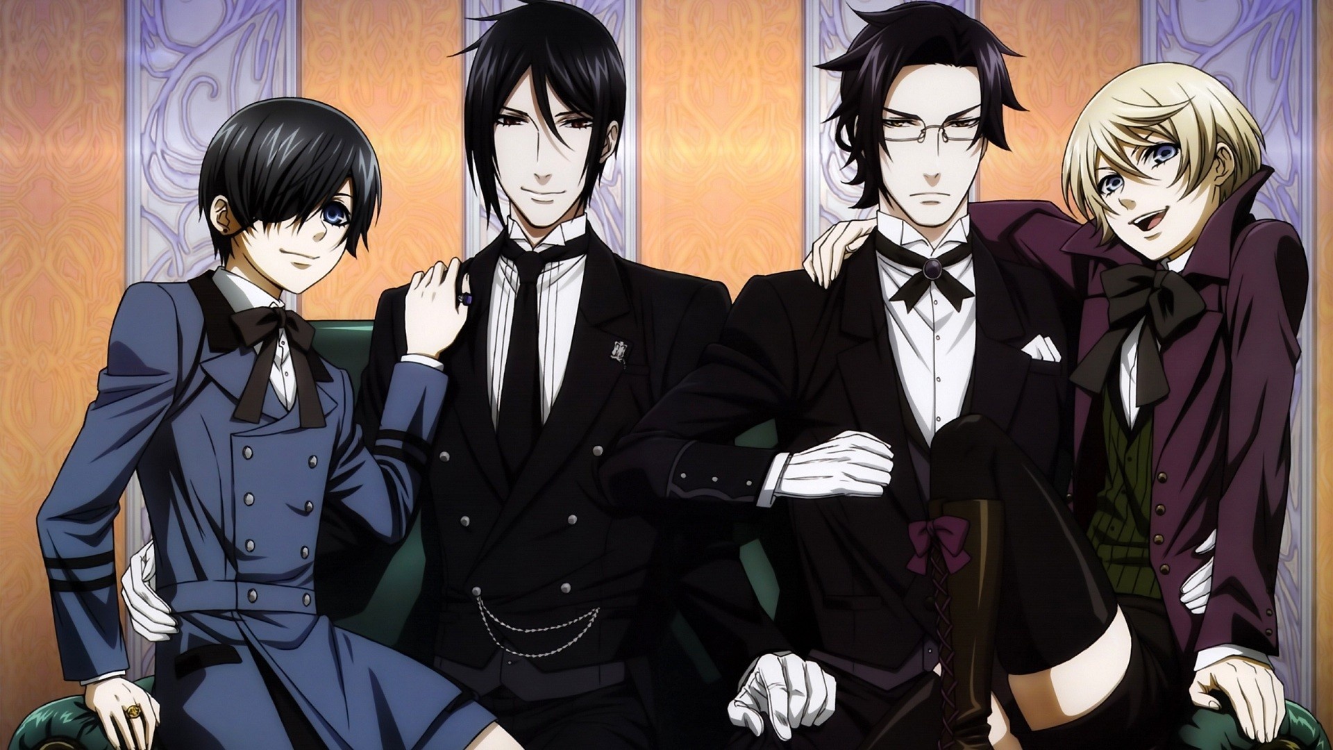 Black Butler, Anime favorite, Powerful characters, Striking visuals, 1920x1080 Full HD Desktop