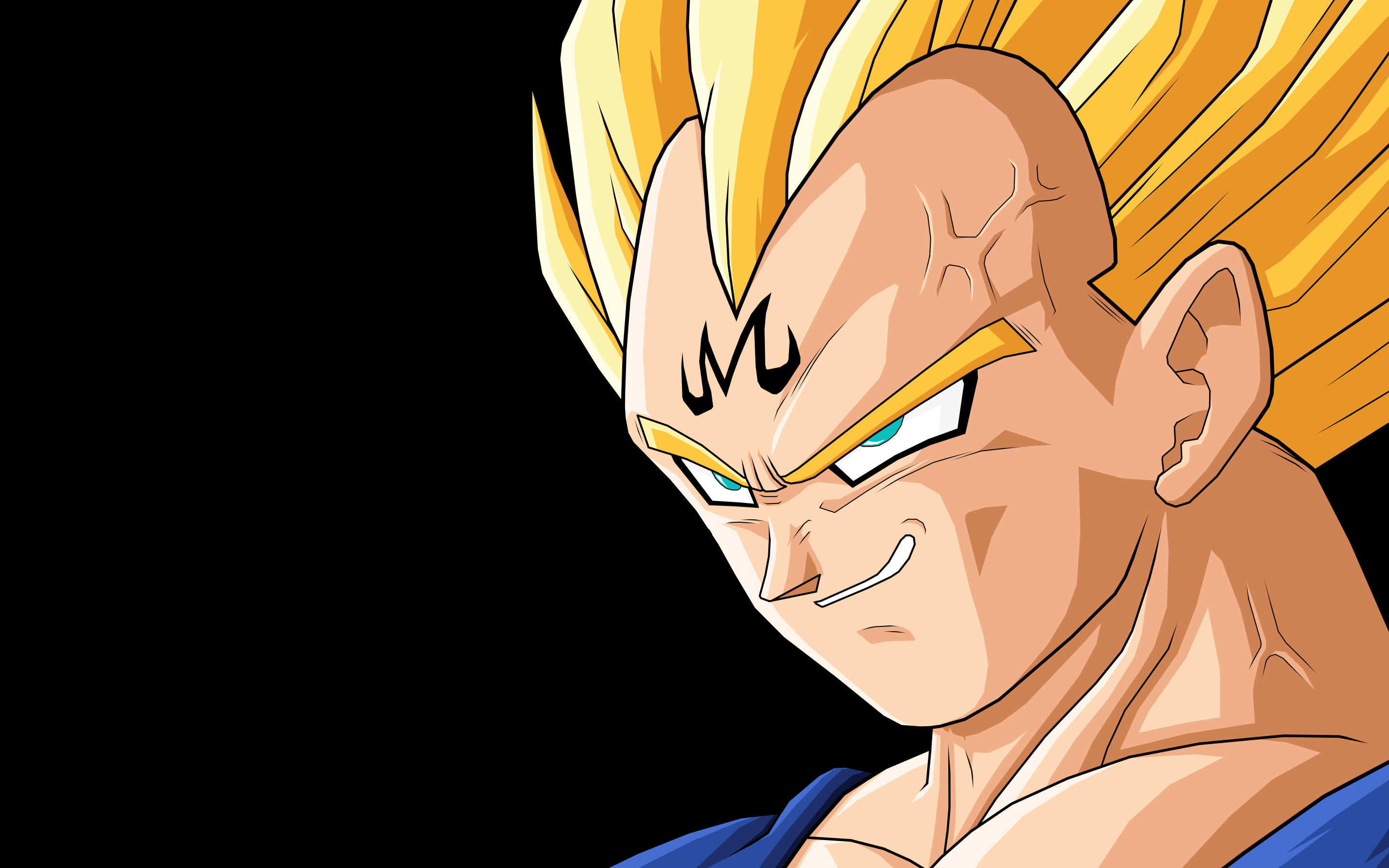 Majin Vegeta, Striking visuals, Iconic transformation, Legendary power, 2880x1800 HD Desktop