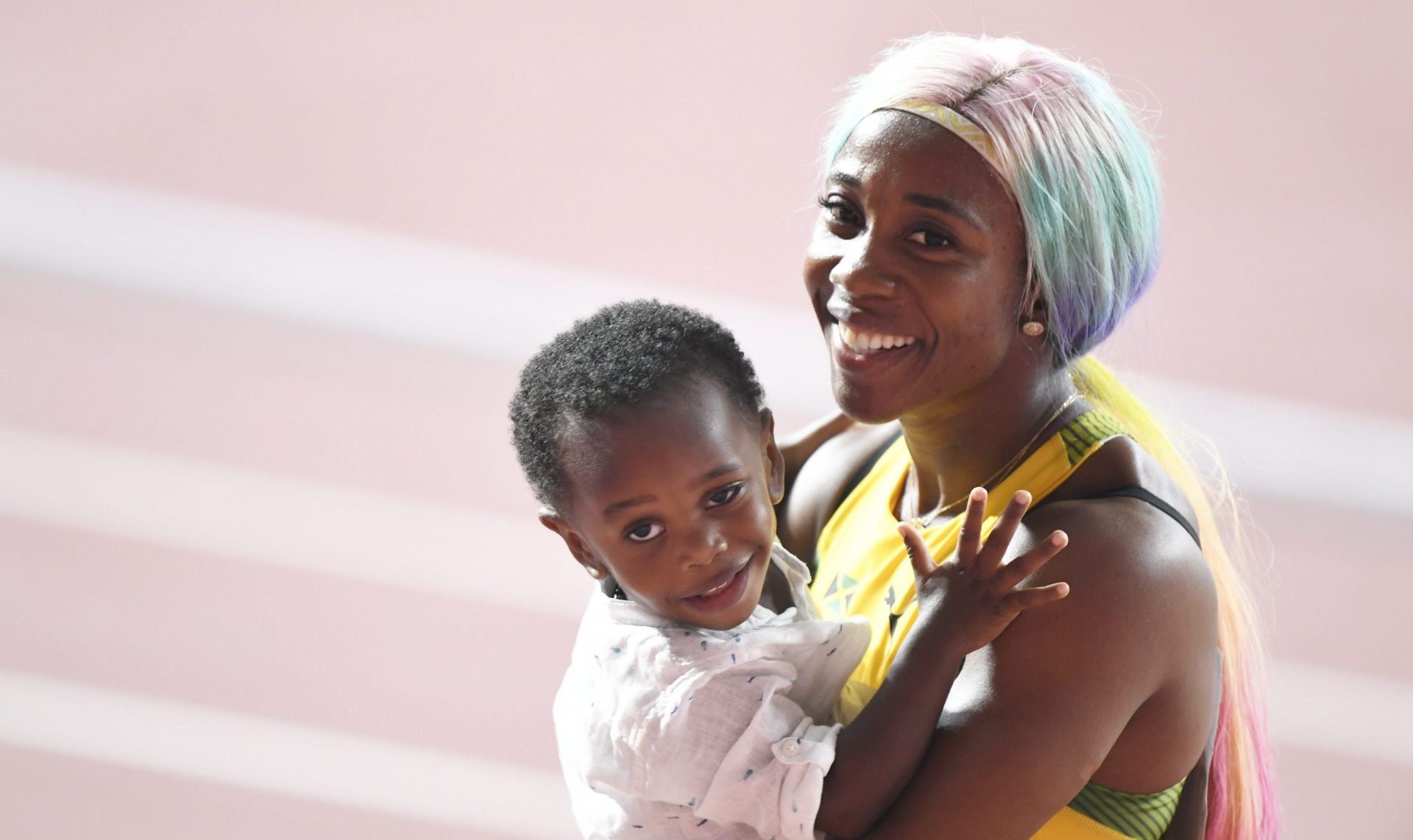 Son Zyon, Shelly-Ann Fraser-Pryce Wallpaper, 1920x1150 HD Desktop