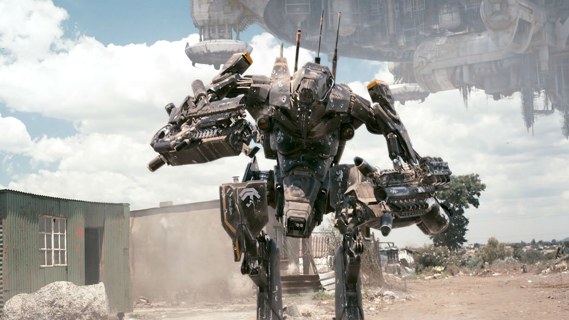 Futuristic mecha, Extraterrestrial technology, Action-packed scenes, Intense thriller, 1920x1080 Full HD Desktop