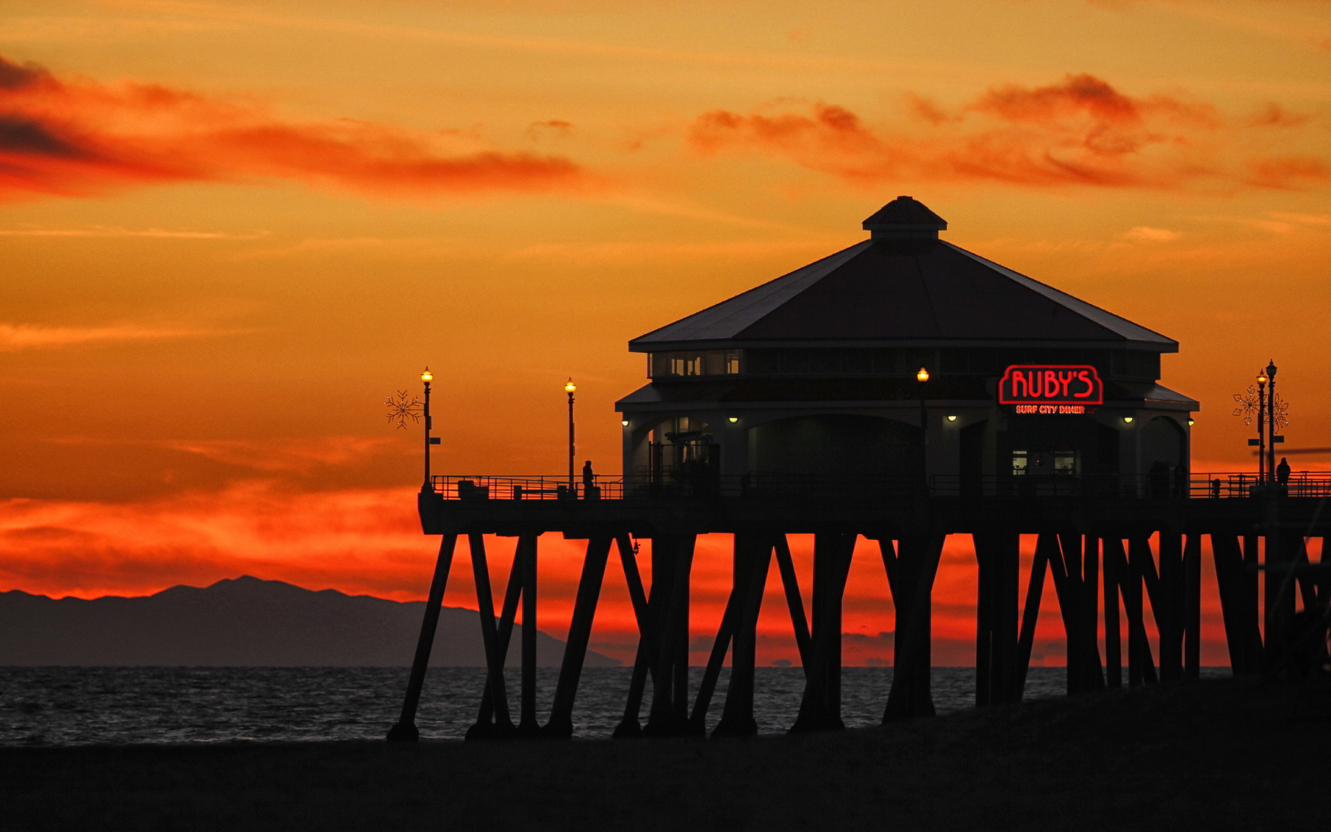 Ruby's, Huntington Beach Wallpaper, 1920x1200 HD Desktop