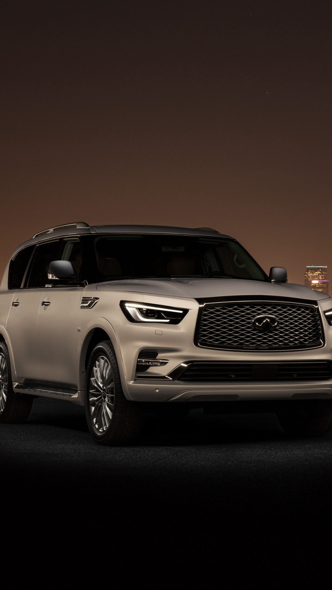 Infiniti QX80, SUV car, HD wallpaper, Samsung Galaxy compatibility, 1080x1920 Full HD Phone