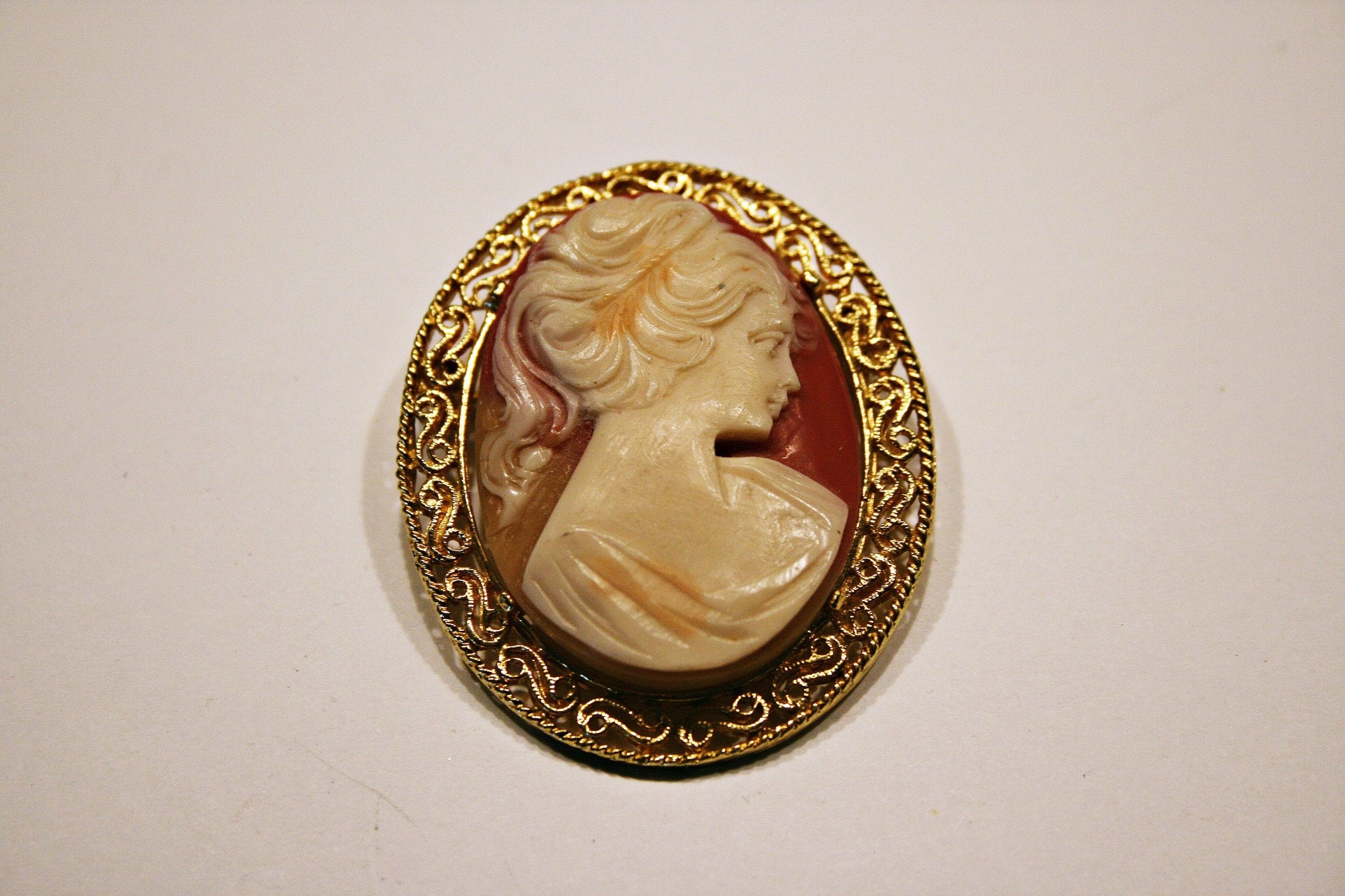 Cameo Brooch, Vintage, Faux, 3000x2000 HD Desktop