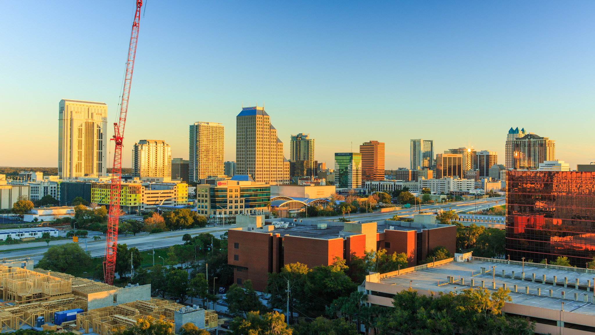 Orlando, Skyline, Travels, Downtown, 2050x1160 HD Desktop