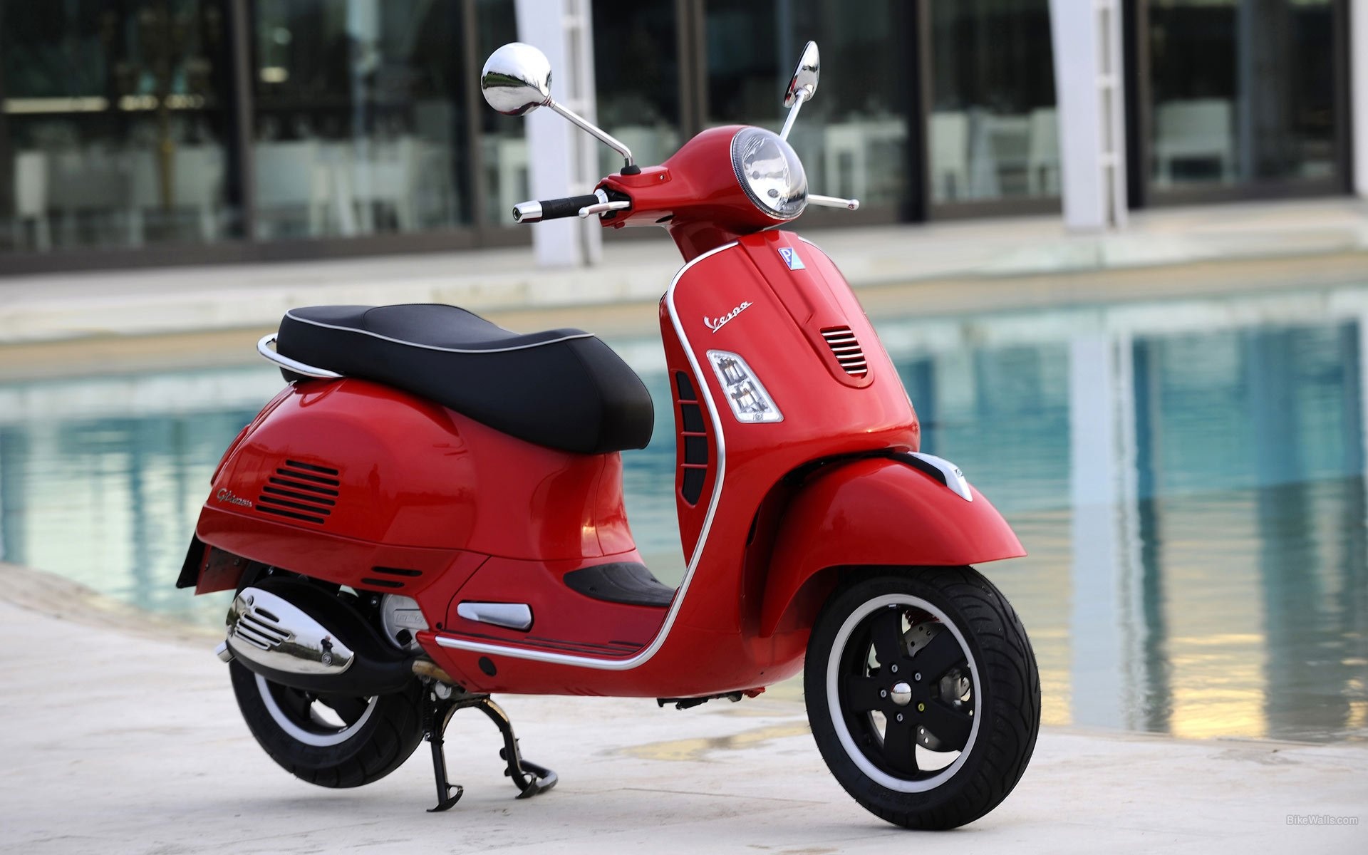 Vespa, Auto, Moto Vespa roja, Wallpaper, 1920x1200 HD Desktop