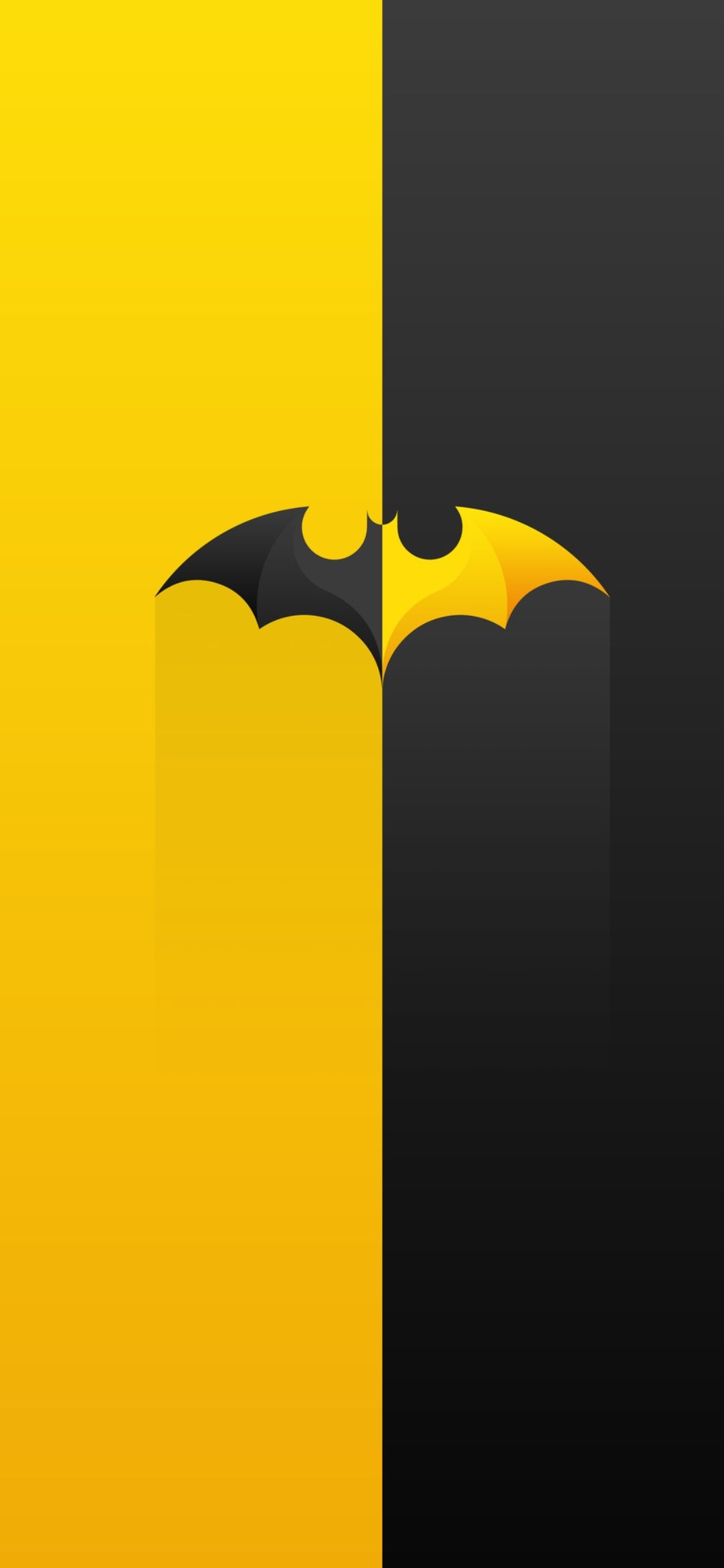 Batman Logo, Minimalist Wallpaper, 1080x2340 HD Phone