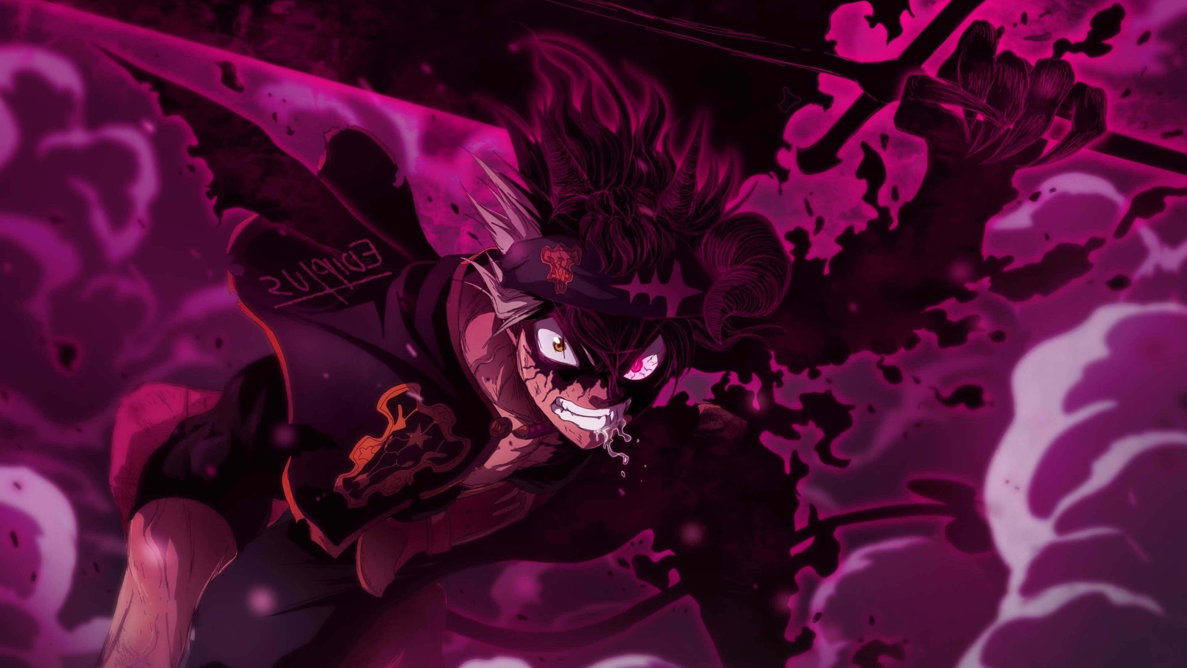 Black Clover Anime, Epic desktop wallpapers, Asta's determination, Magic-filled world, 3840x2160 4K Desktop