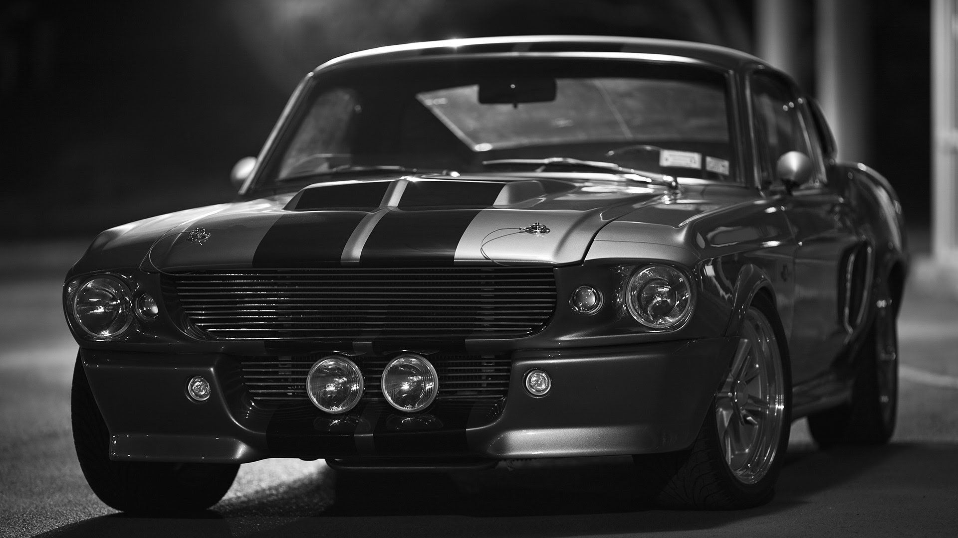 GT500 Eleanor, Silver screen legend, Automotive excellence, Retro design, Vintage Mustang, 1920x1080 Full HD Desktop