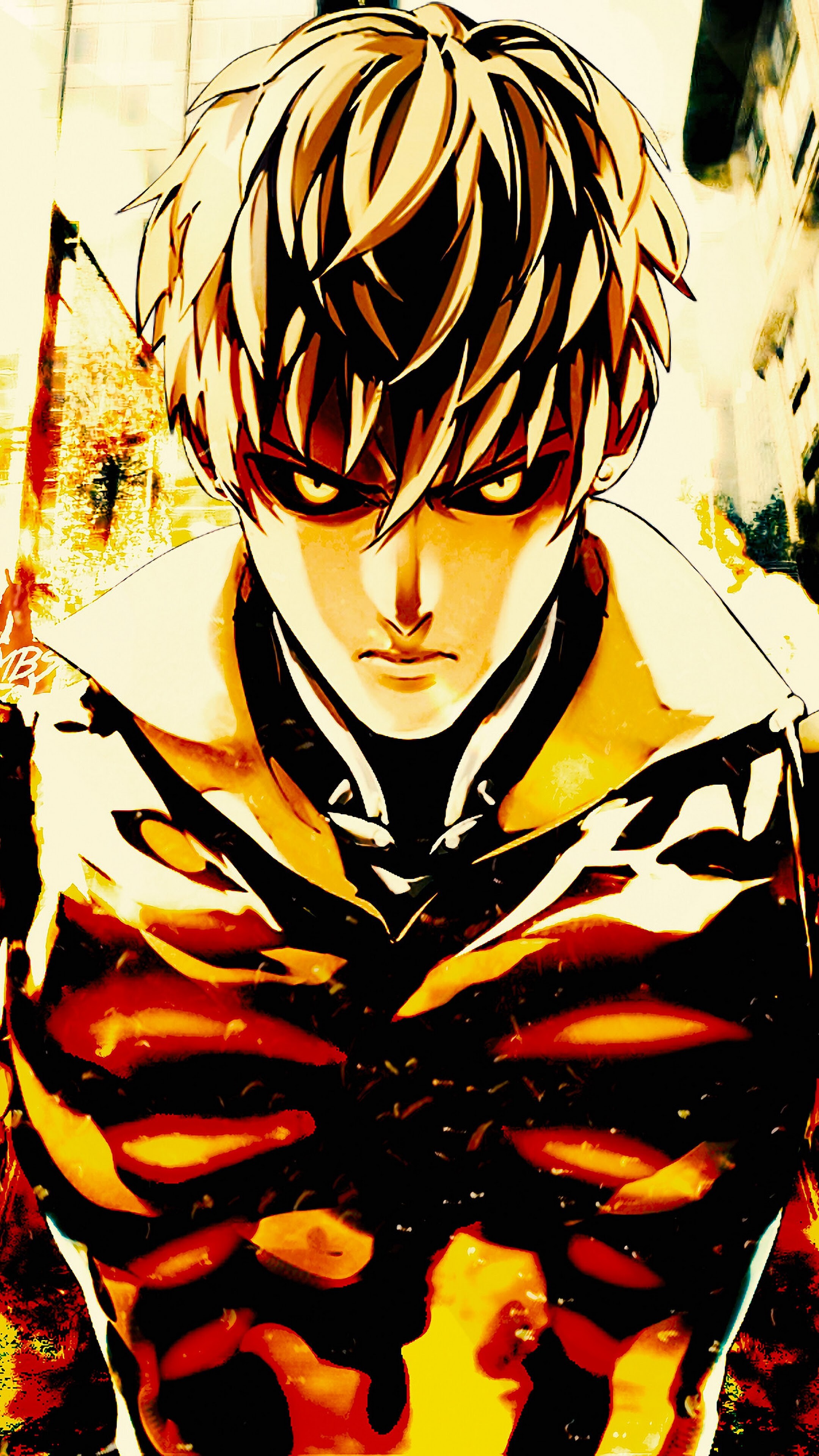 Genos, One Punch Man, 4K wallpaper, 2160x3840 4K Phone