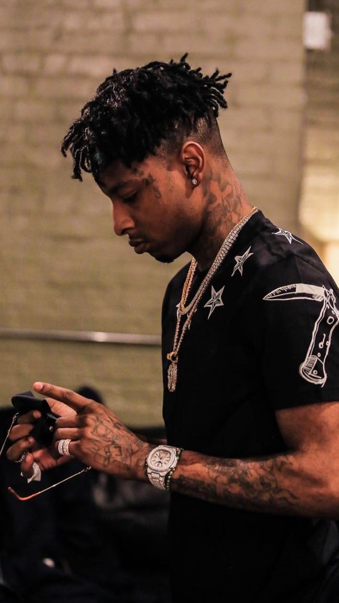 21 Savage, Thug life style, Rapper Savage wallpapers, Artistic flair, 1080x1920 Full HD Phone