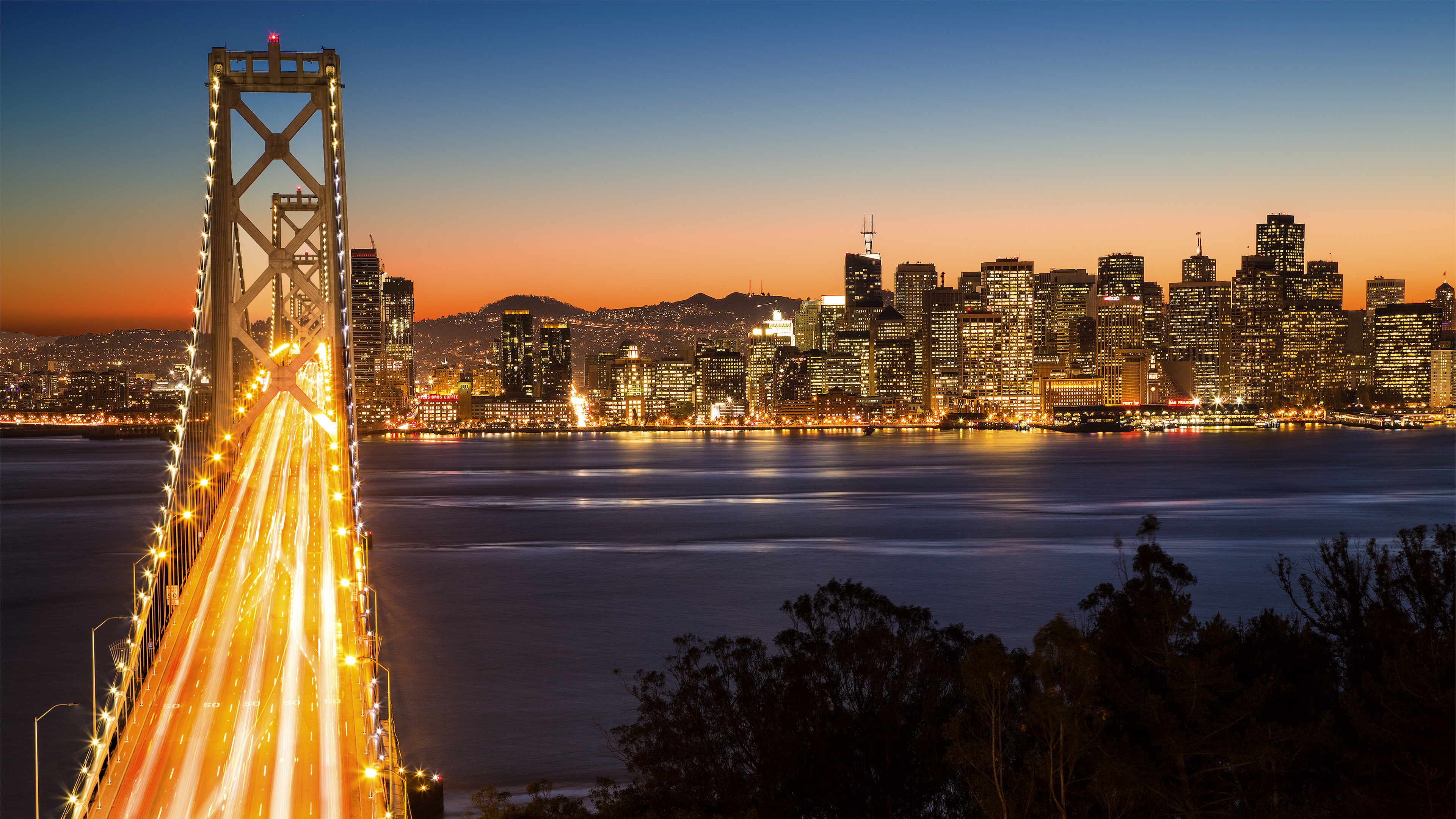 Bay Bridge 4K wallpaper, Ultra HD background image, 3840x2160 4K Desktop