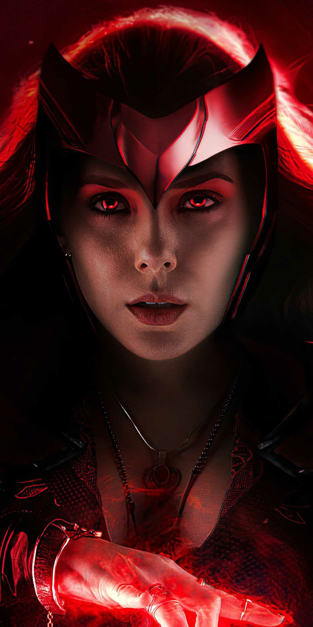 Wanda Maximoff, WandaVision Wallpaper, 1080x2160 HD Phone