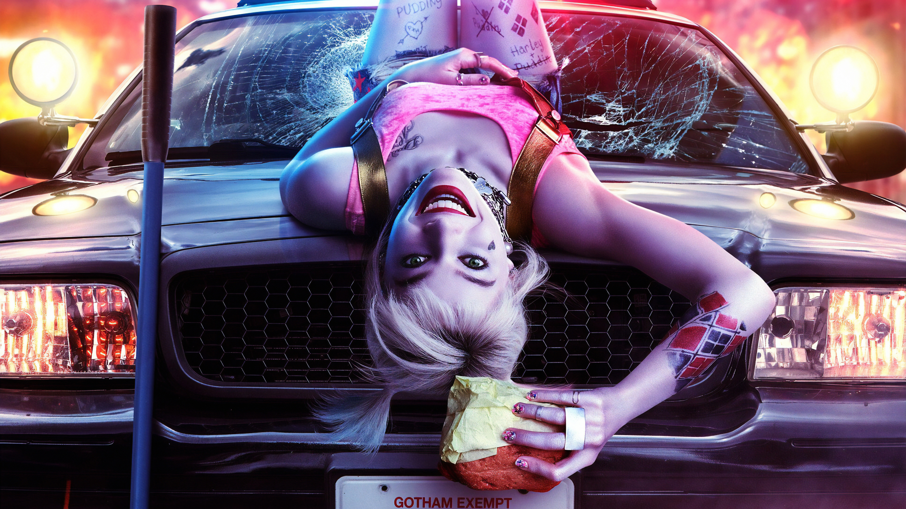 Harley Quinn, Margot Robbie Wallpaper, 3840x2160 4K Desktop