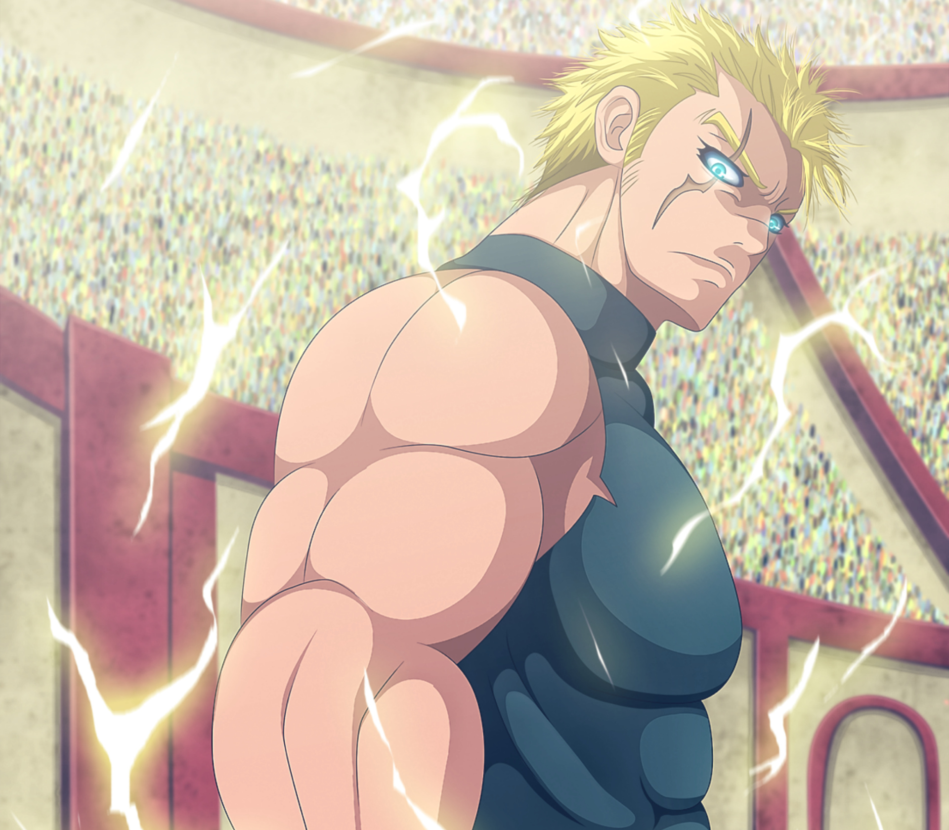 Laxus Dreyar, Fairy Tail, Vibrant art, Magical world, 1920x1680 HD Desktop