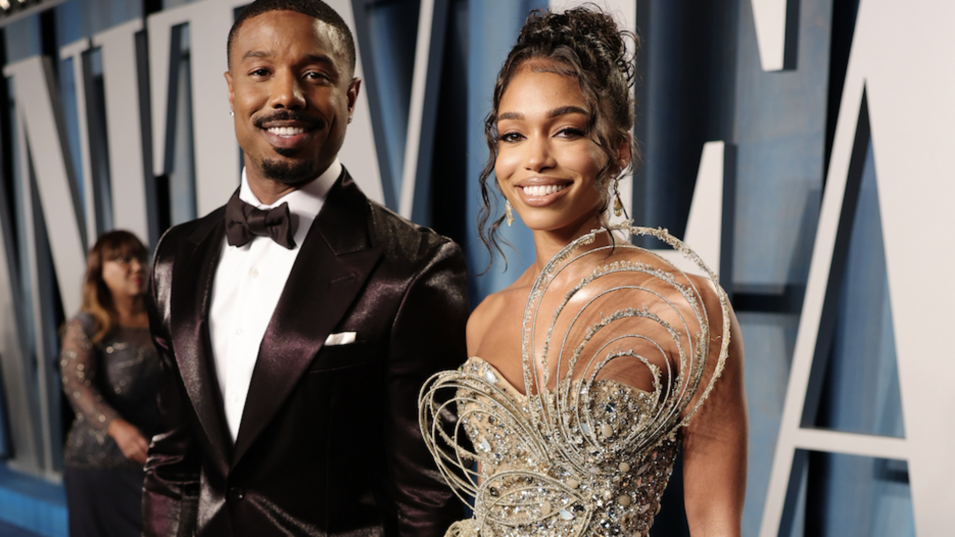 Lori Harvey and Michael B. Jordan, Red Carpet Wallpaper, 1920x1080 Full HD Desktop