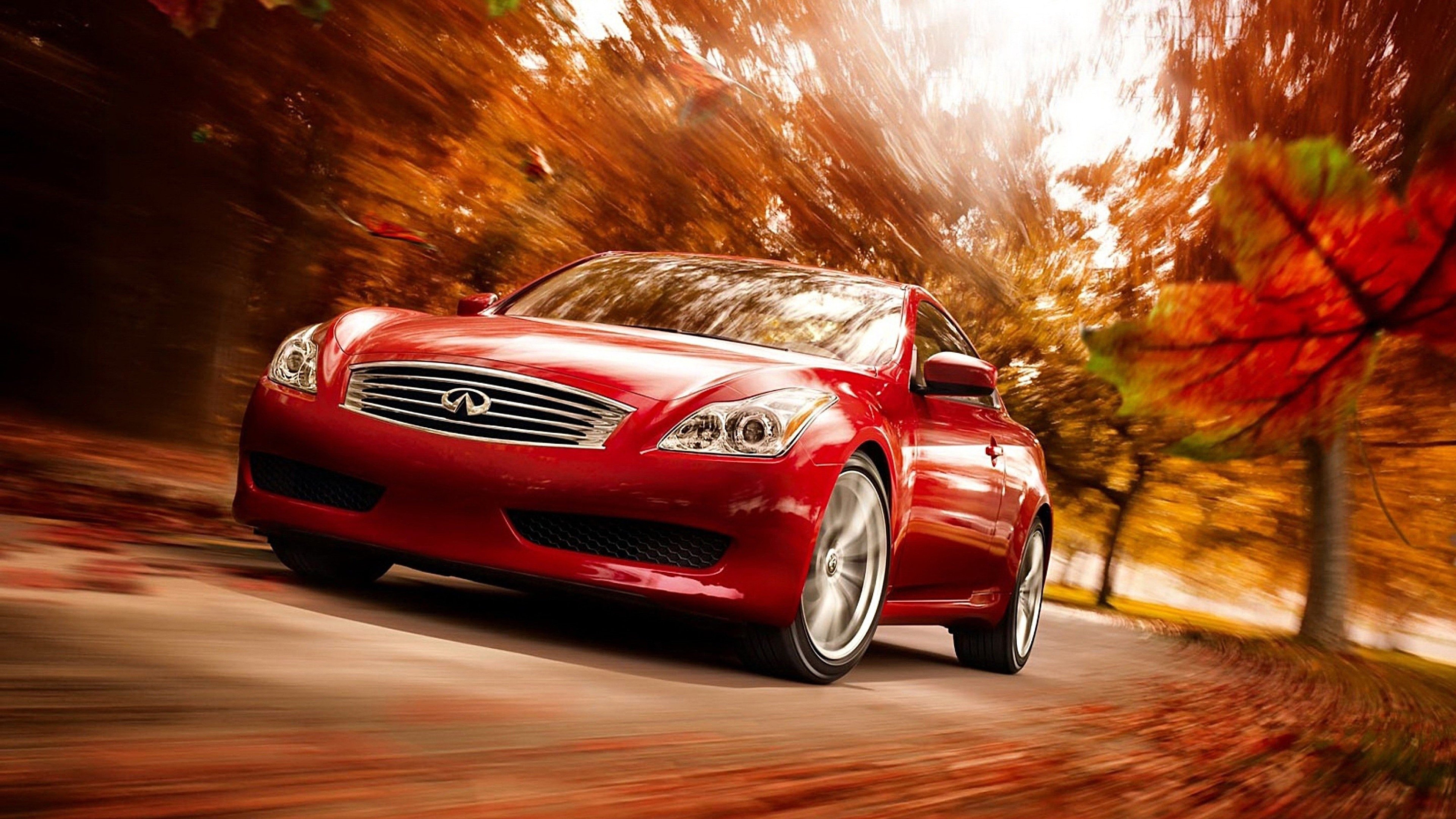 Autumn, Infiniti G37 Wallpaper, 3840x2160 4K Desktop