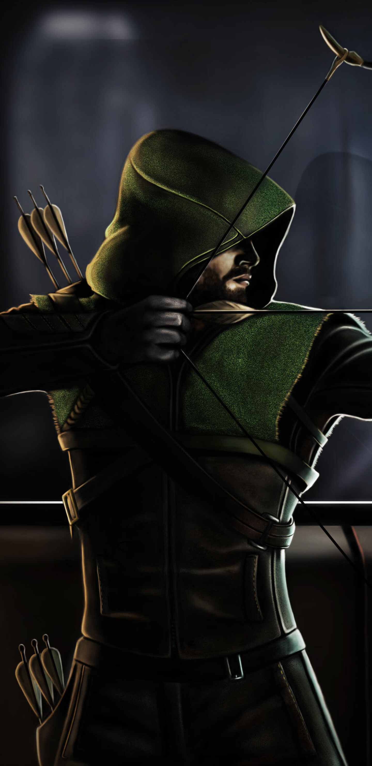 Green Arrow comics, New art, Samsung galaxy note, HD wallpapers, 1440x2960 HD Phone