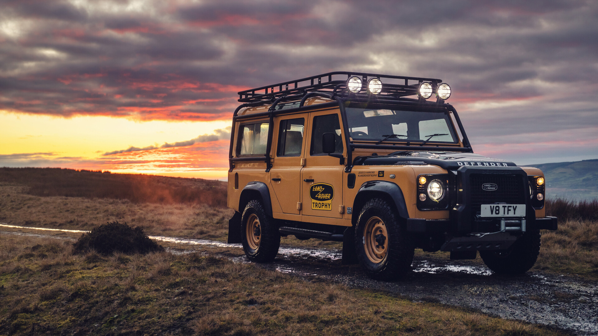 Land Rover Defender Works V8 Trophy 2021, Limited edition model, Powerful performance, Adventure-ready, 1920x1080 Full HD Desktop