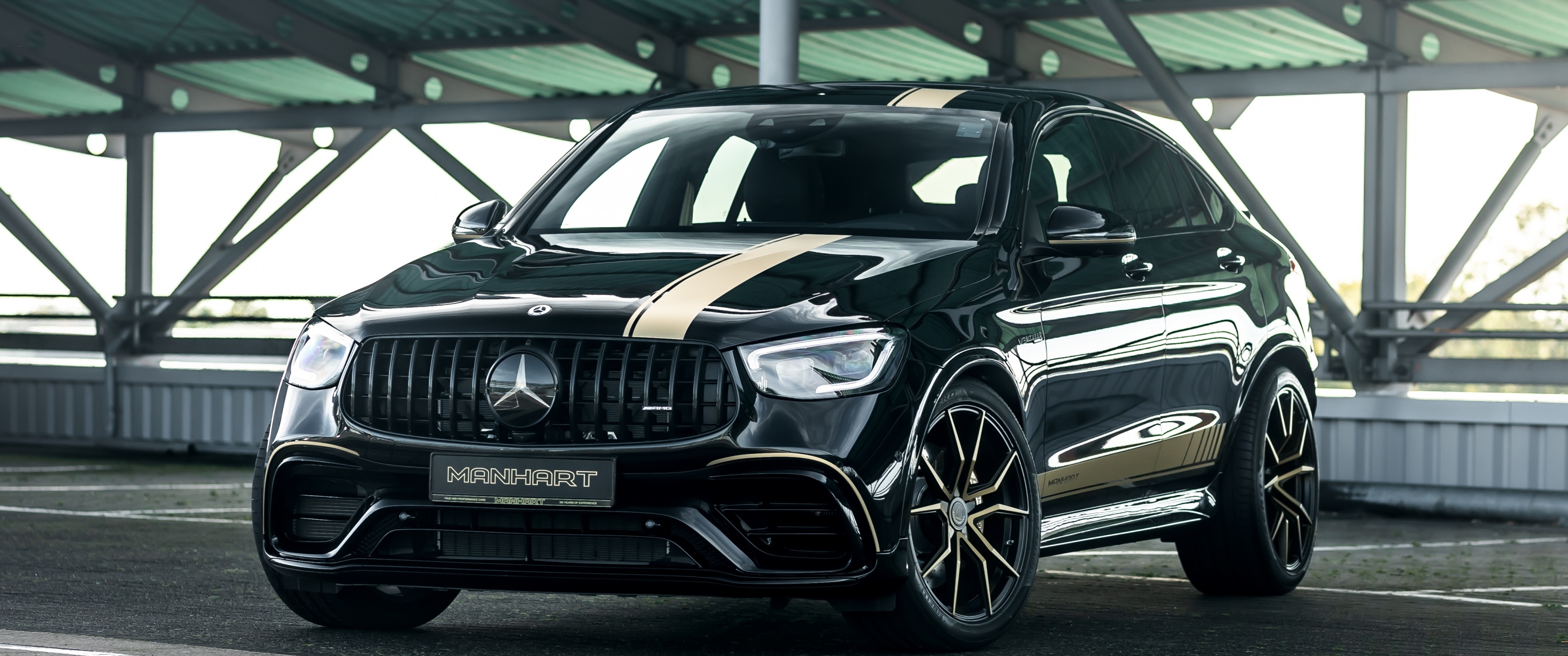 2021 Model Facelift, Mercedes-Benz GLC Wallpaper, 3440x1440 Dual Screen Desktop