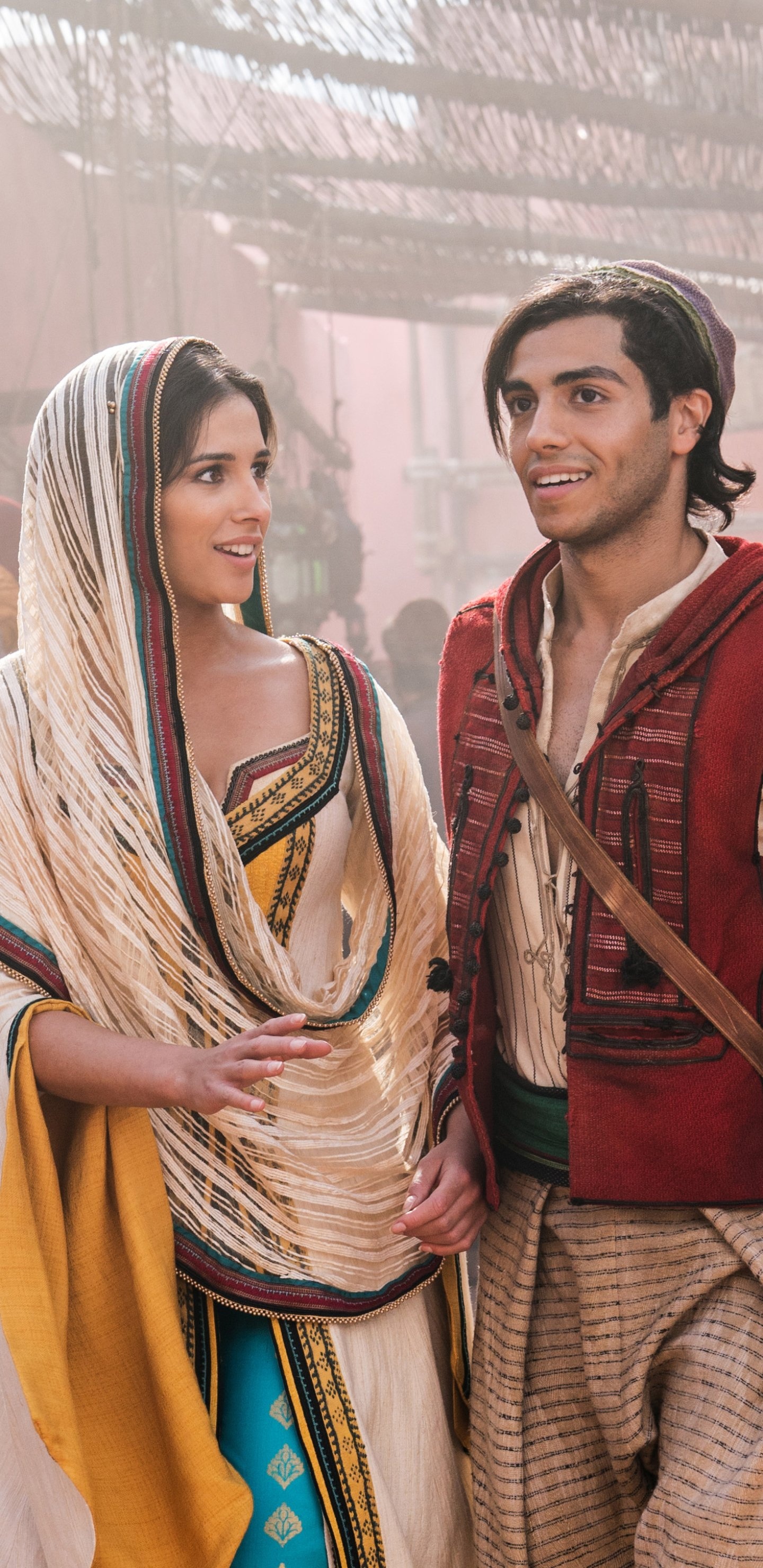 Mena Massoud movies, Aladdin 2019, Captivating performance, Memorable portrayal, 1440x2960 HD Phone